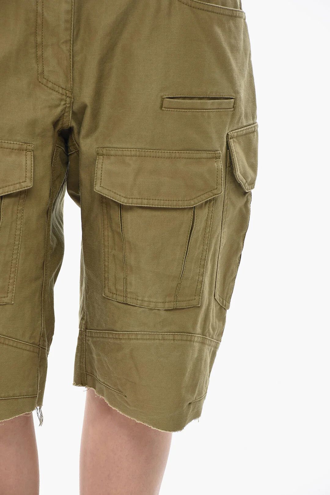 Givenchy og1mm0326 Cotton Cargo Short in Military Green Size 30" / US 8 / IT 44 - 2 Thumbnail