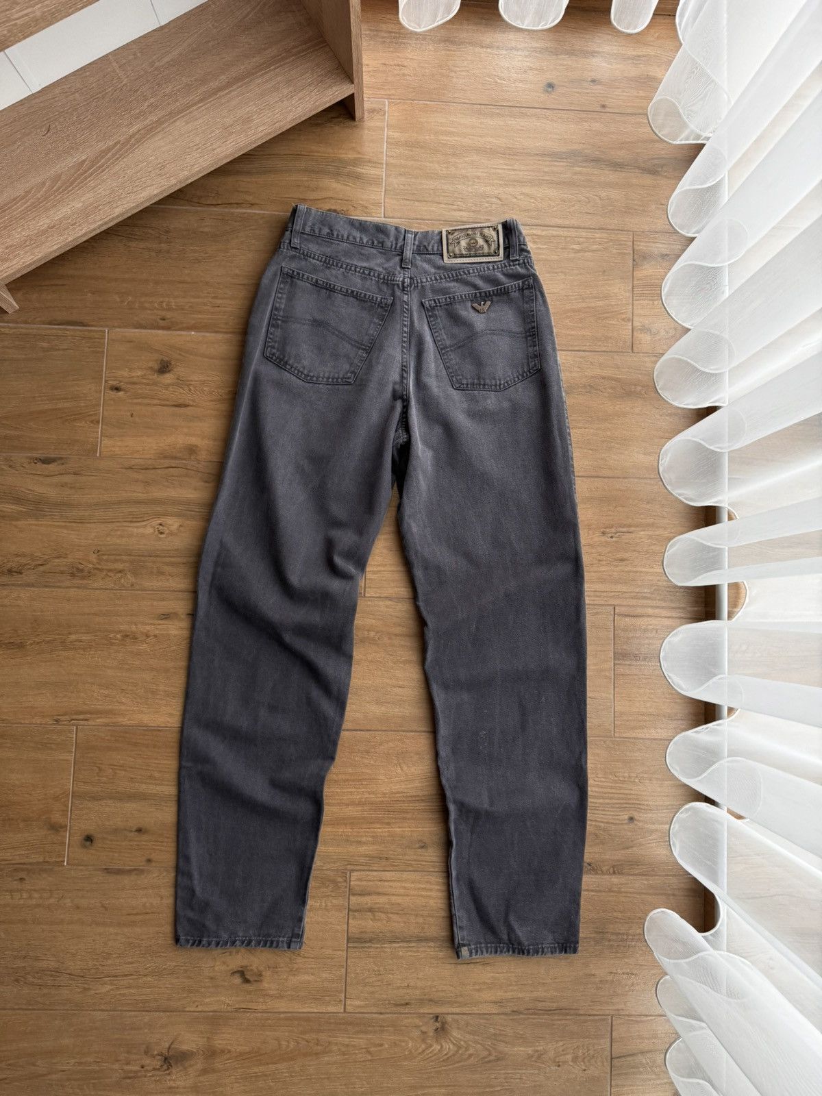 Armani × Vintage Vintage Armani Jeans Grey Baggy Japanese Streetwear Pants Size US 30 / EU 46 - 1 Thumbnail