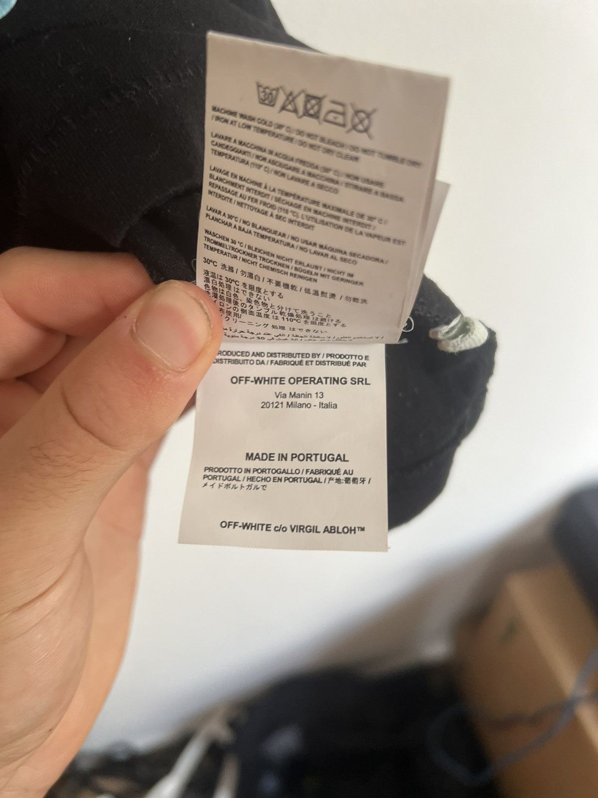 Off White “NOT REAL” 17FW TEE