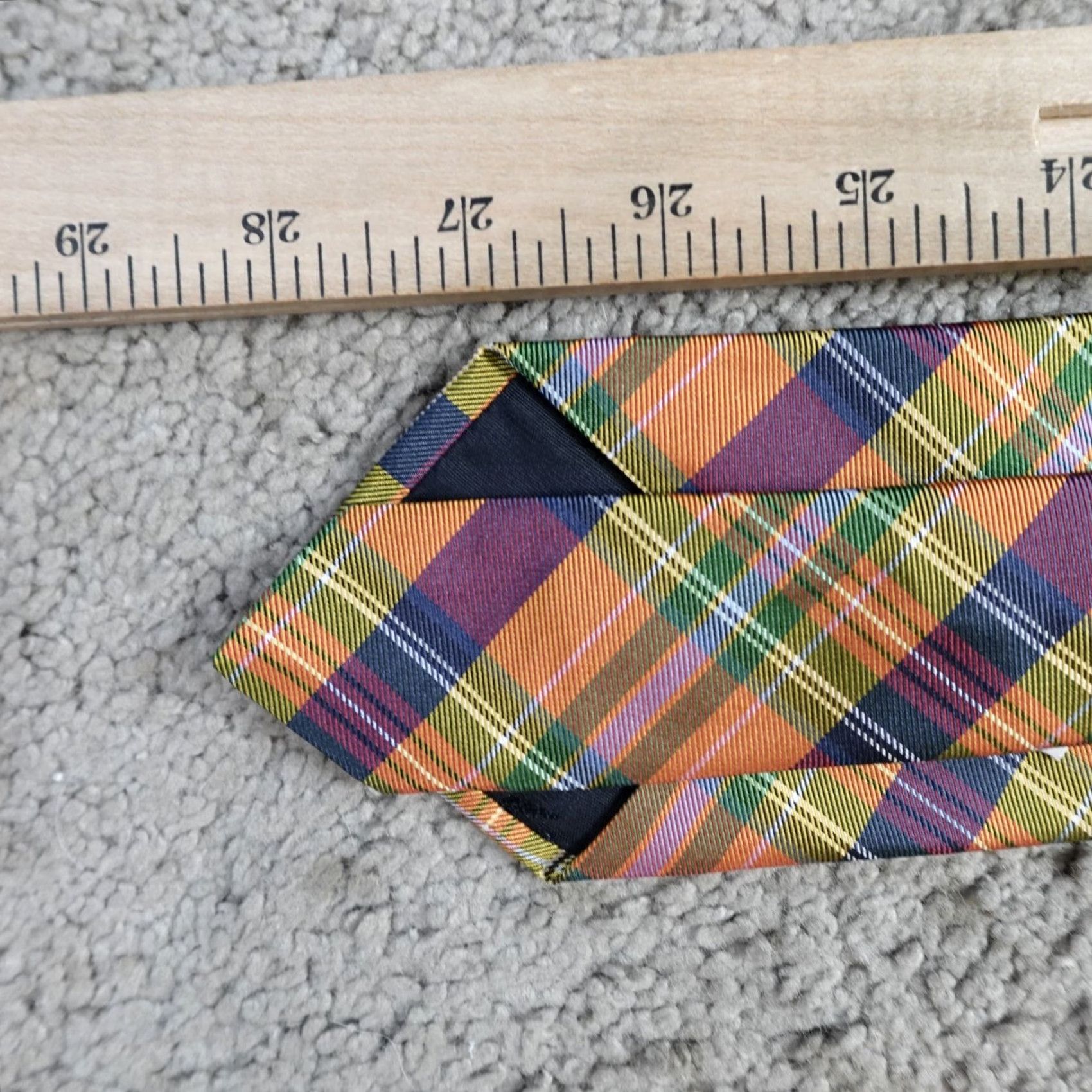 Brooks Brothers Brooks Brothers Tie Silk Tartan Plaid Yellow & Blue Check Makers & Merchants Men Medium? Size ONE SIZE - 5 Thumbnail