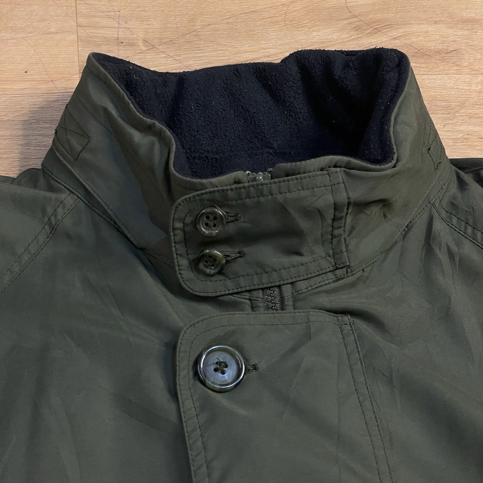 Burberry VINTAGE BURBERRY Jacket winter hooded men's GREEN OLIVE Size US XL / EU 56 / 4 - 9 Thumbnail