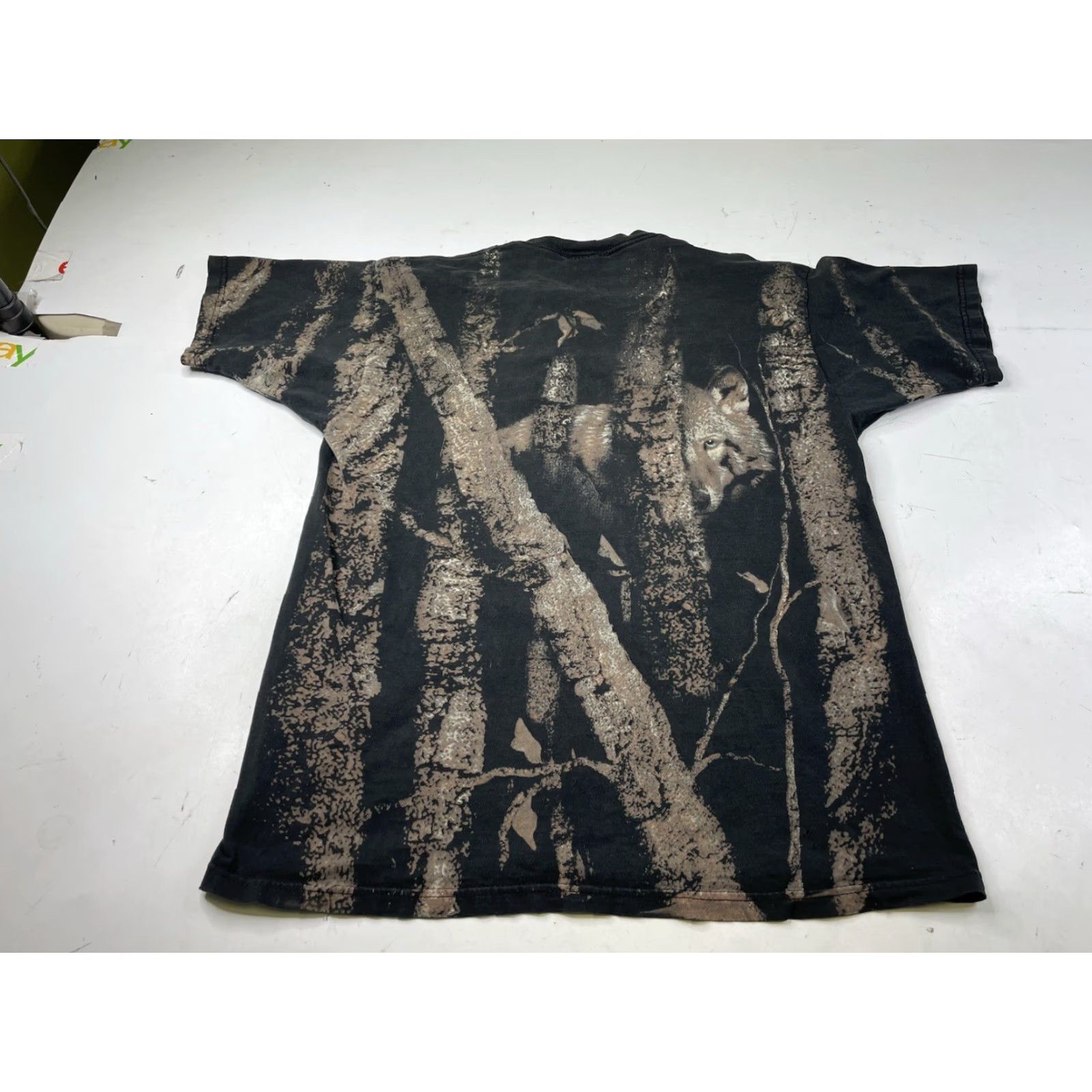 Vintage VINTAGE National Wildlife Federation T-Shirt Wolf Nature Black All Over Print XL Men Size XL Size US XL / EU 56 / 4 - 7 Thumbnail