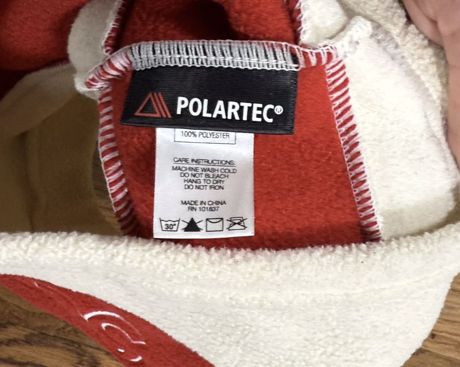 Supreme Supreme balaclava Face mask Fleece Beige Red Unisex OS Size ONE SIZE - 6 Thumbnail