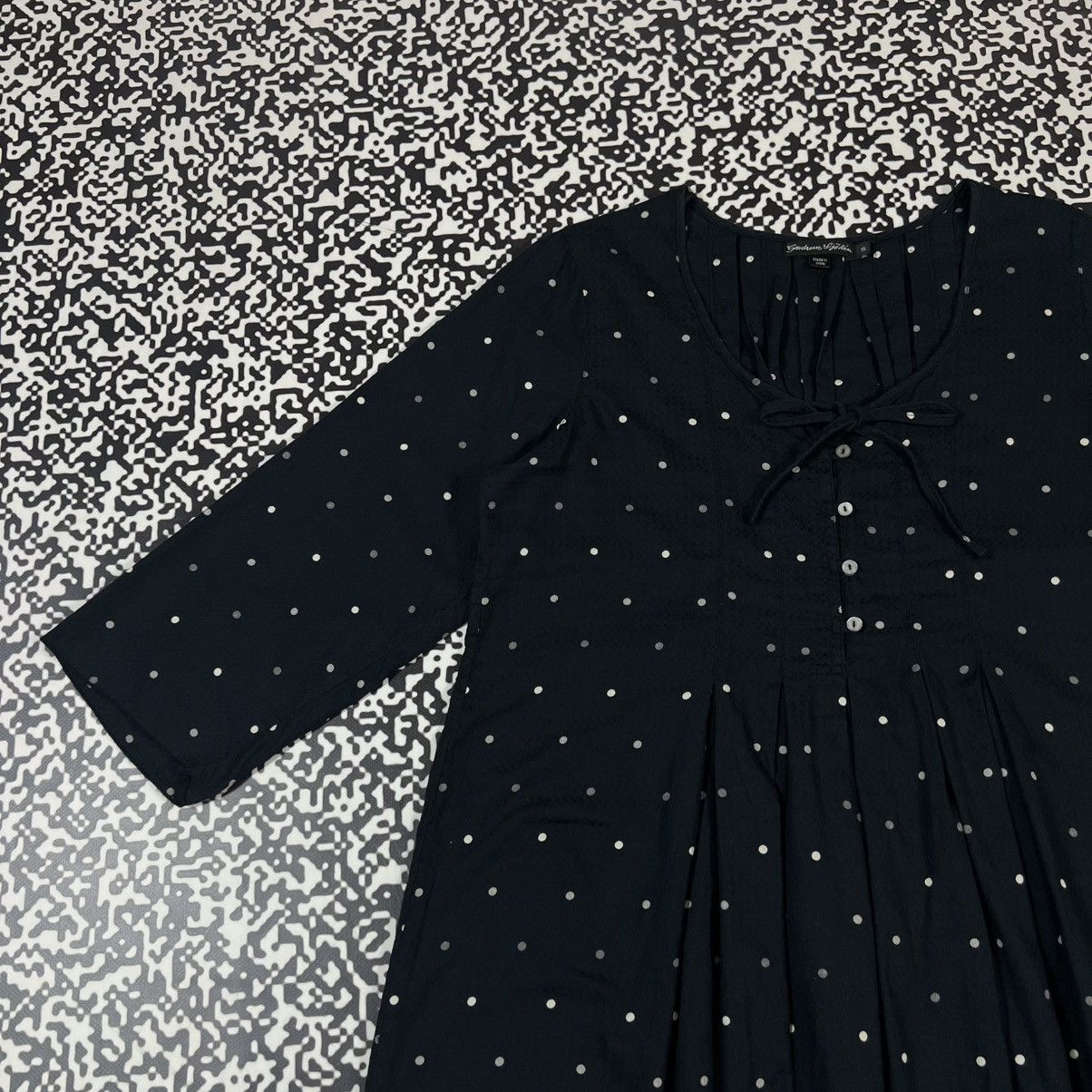 Gudrun Sjoden Vintage Y2K Gundrun Sjoden Polka Dot Retro Flared Mini Dress Size S / US 4 / IT 40 - 7 Thumbnail