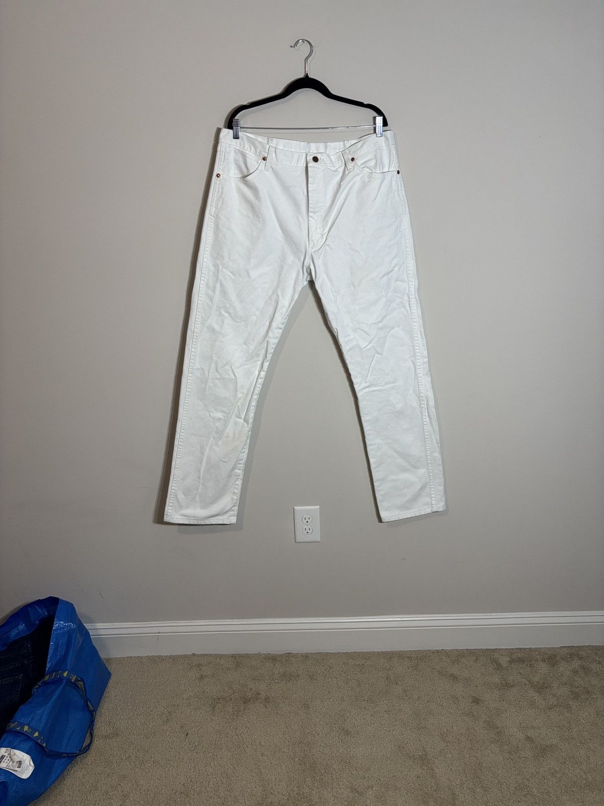 Wrangler Wrangler Cowboy Cut Jeans White Denim 13MWZ 38x34 Size US 38 / EU 54 - 1 Thumbnail