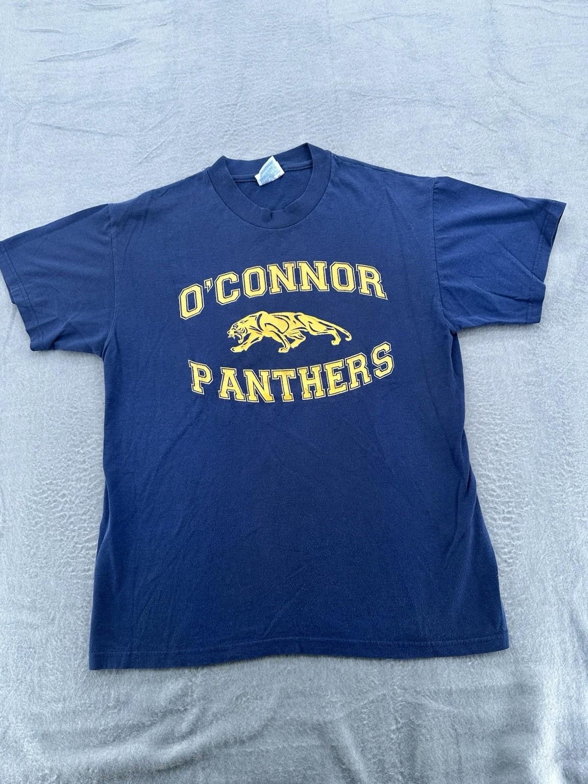 Salem Sportswear Vintage OConnor Panthers Football T Shirt Mens Y2K Size US L / EU 52-54 / 3 - 1 Thumbnail
