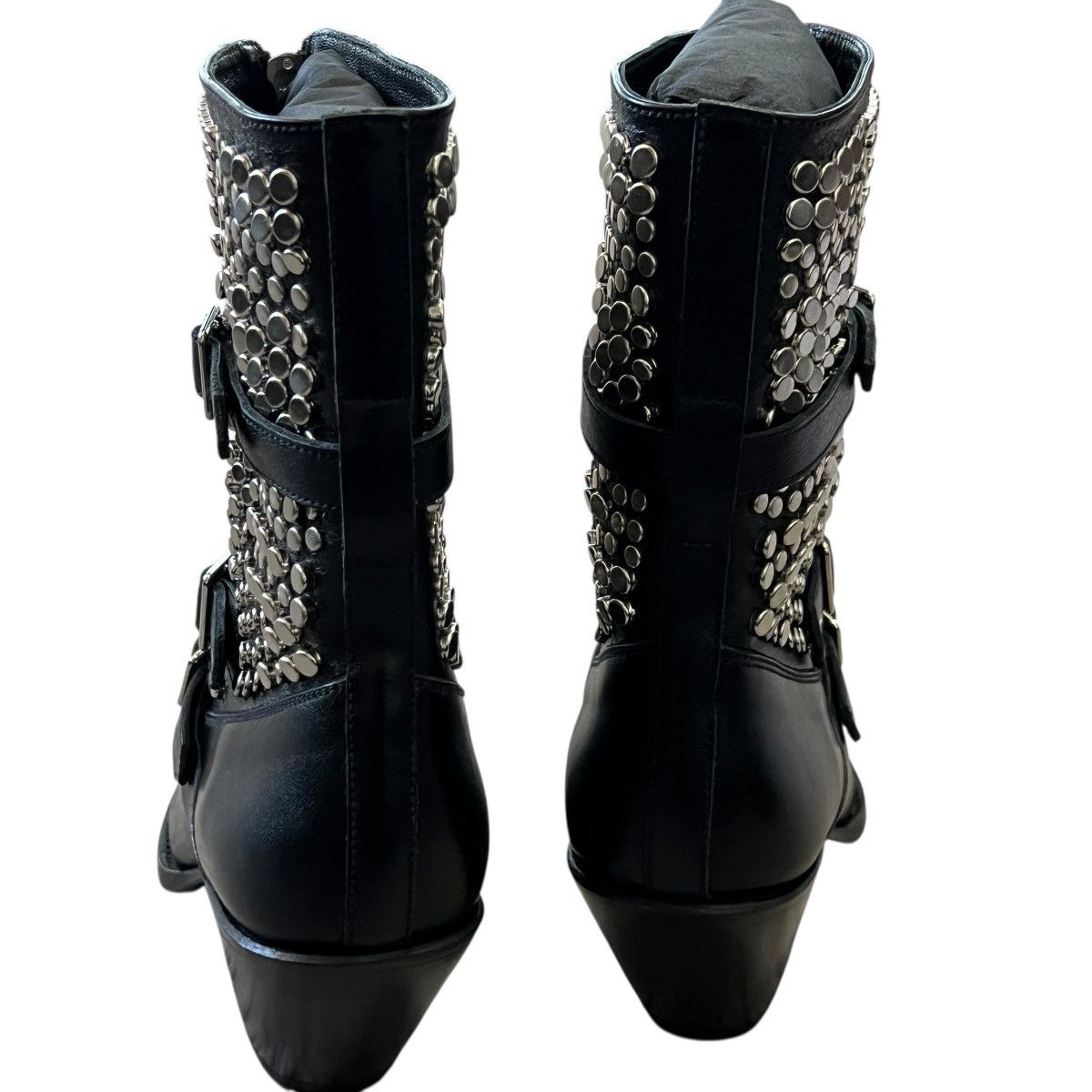 Celine CELINE 2019SS Hedi Slimane Studded Cowboy Boots with Box Size US 5 / IT 35 - 8 Thumbnail