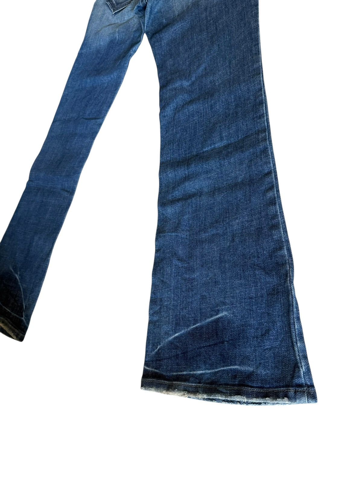 Tornado Mart Flared Jeans Plastic Boy Gly USA Made Nice Design Denim Size US 33 - 20 Thumbnail