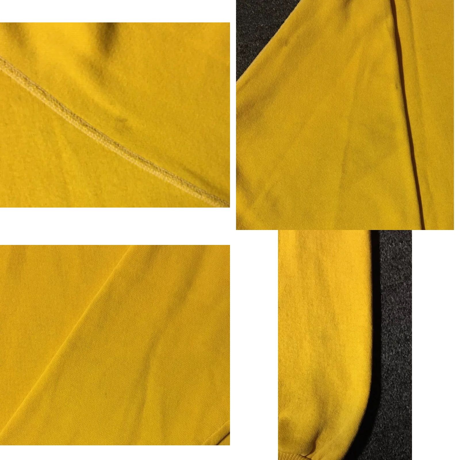 Vintage VINTAGE Vaporwave Hoodie Men L Yellow 70s 80s faded distressed USA Skate Surf Grunge Punk Biker Track Boxy Pullover Shirt Size US L / EU 52-54 / 3 - 8 Thumbnail