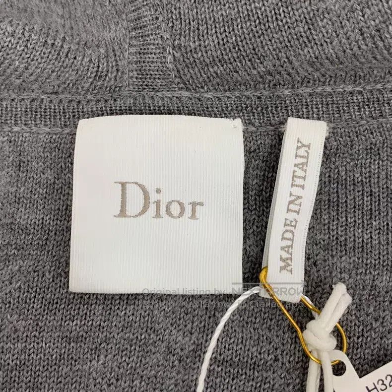 Dior Dior 26 gray logo jacquard full printed wool hooded drawst Size XS / US 0-2 / IT 36-38 - 5 Thumbnail
