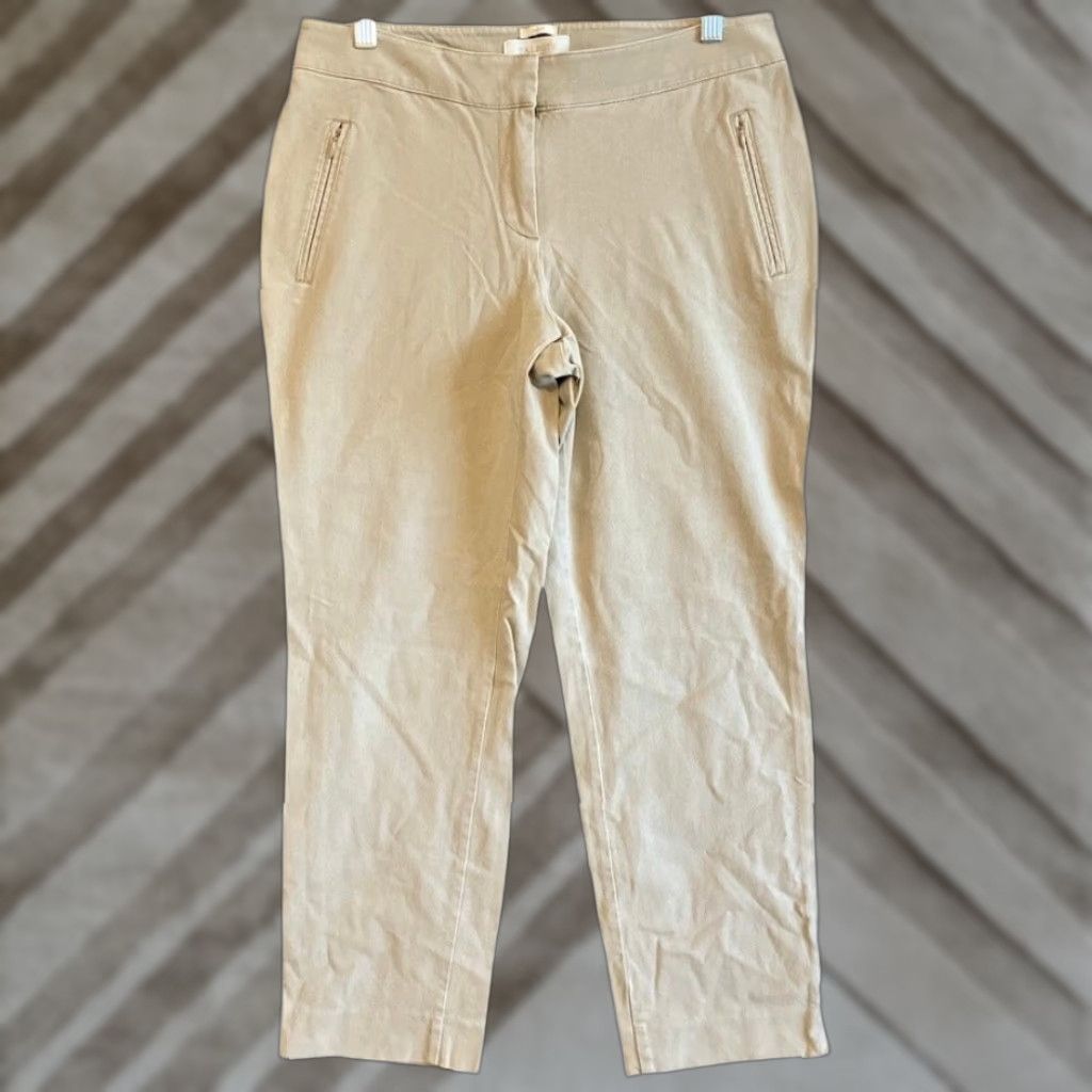 Talbots Talbots Pants Tan Curvy Petite Mid Rise Straight Ankle Stretch 8P Womens Pants 8P Tan Straight Ankle Stretch Petite Mid Rise Casual Workwear/Formal Size 30" / US 8 / IT 44 - 1 Thumbnail
