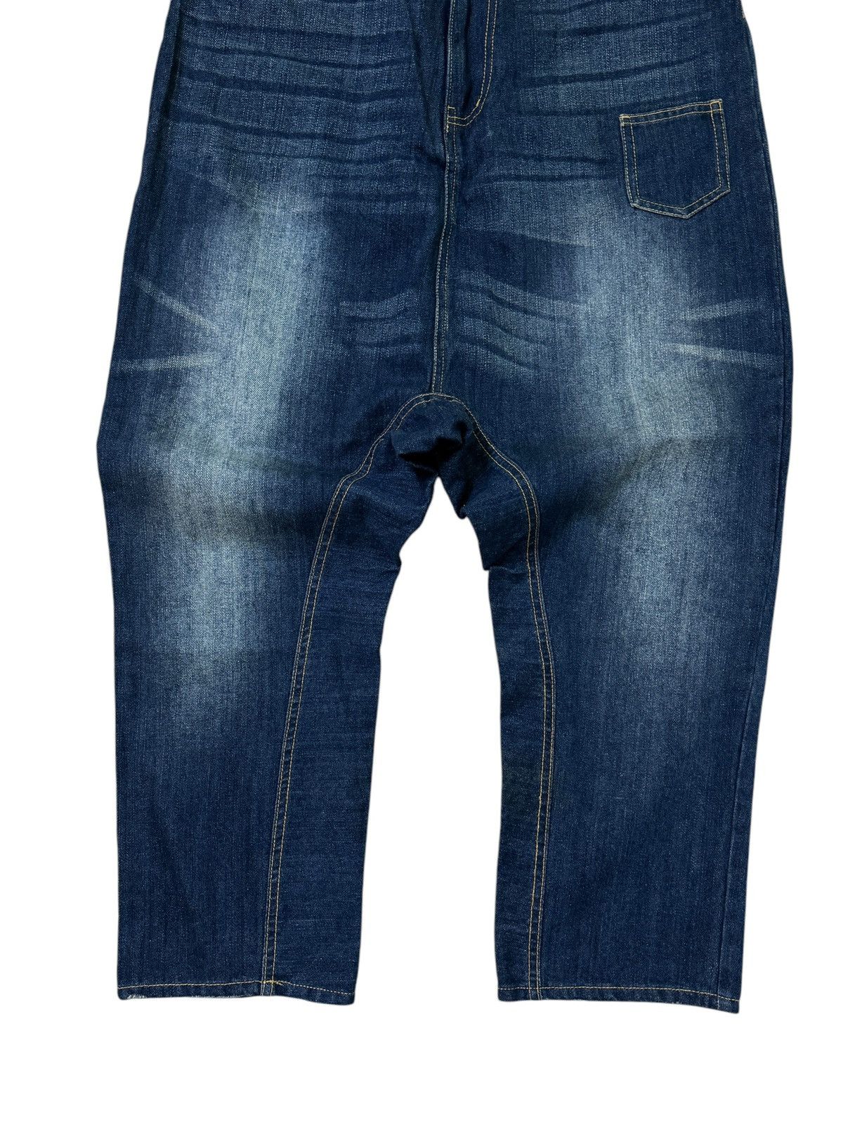 Japanese Brand Vintage Crotch Jeans Washed Detailing Cdg Inspired Size US 30 / EU 46 - 7 Thumbnail