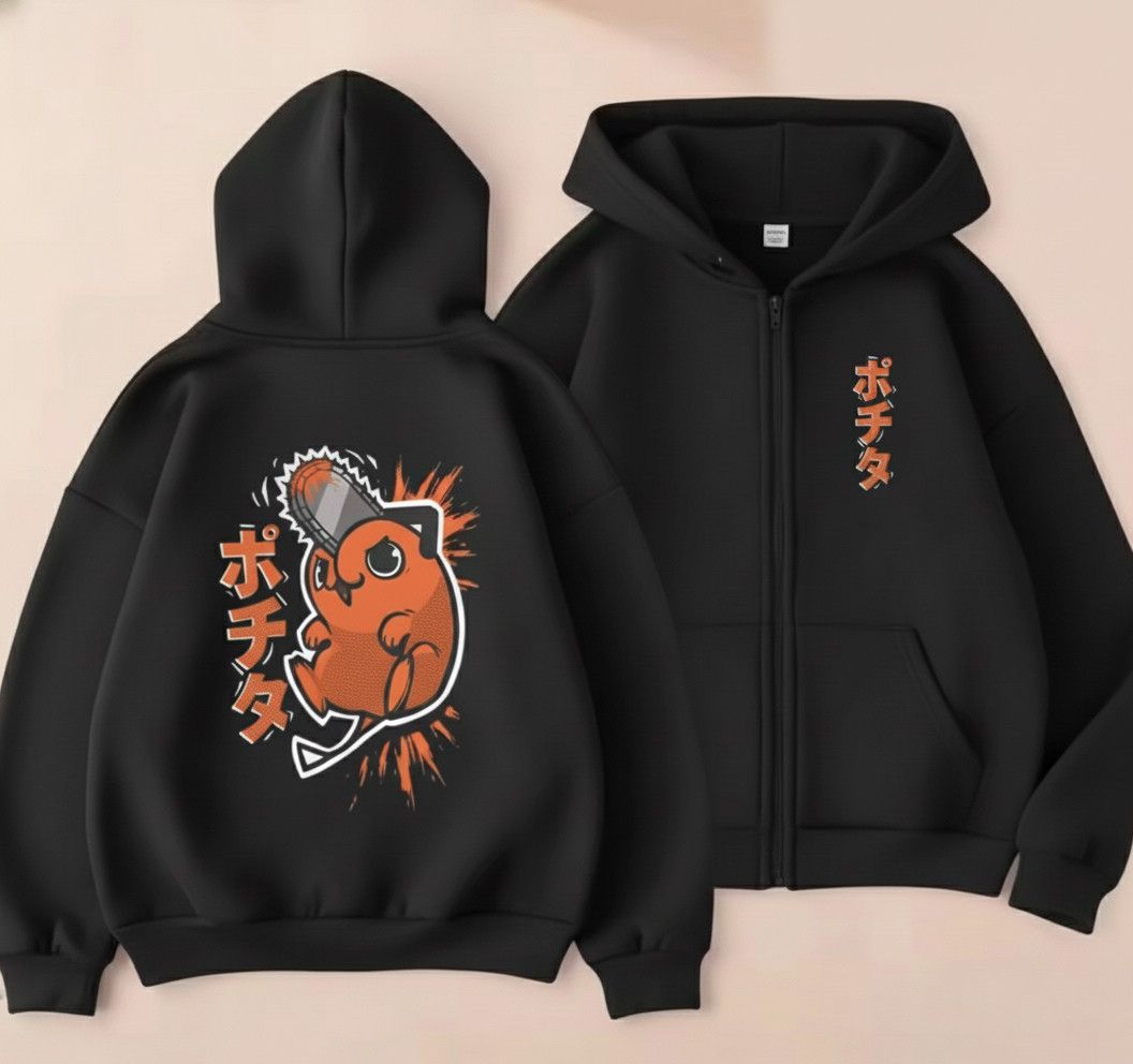 Other Anime Chainsaw Man Pochita Dog Zip-Up Hoodie Sweatshirt Size US S / EU 44-46 / 1 - 1 Thumbnail