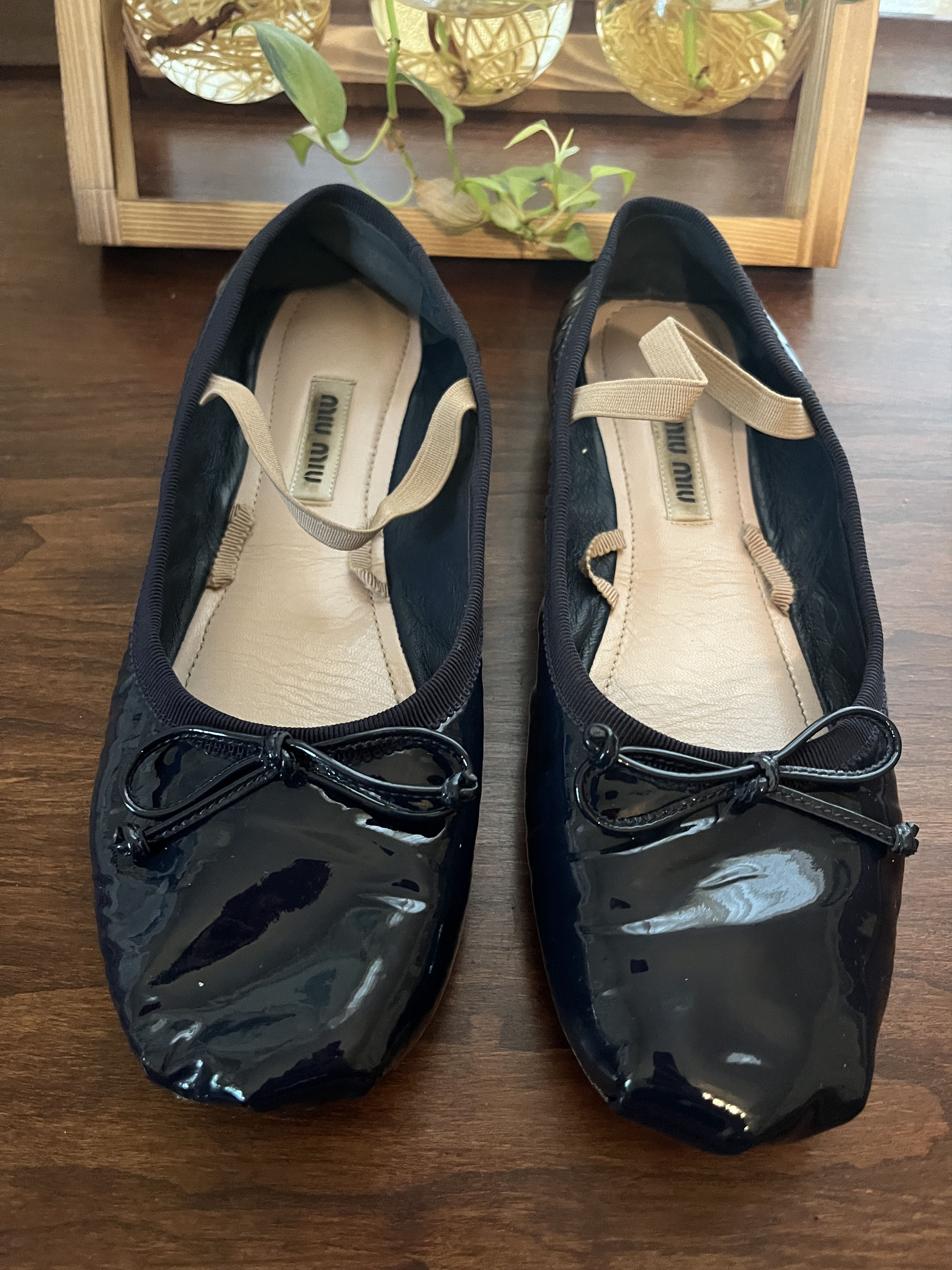 Miu Miu Miu Miu ballet flats size 35.5 dark navy Size US 5.5 / IT 35.5 - 1 Thumbnail
