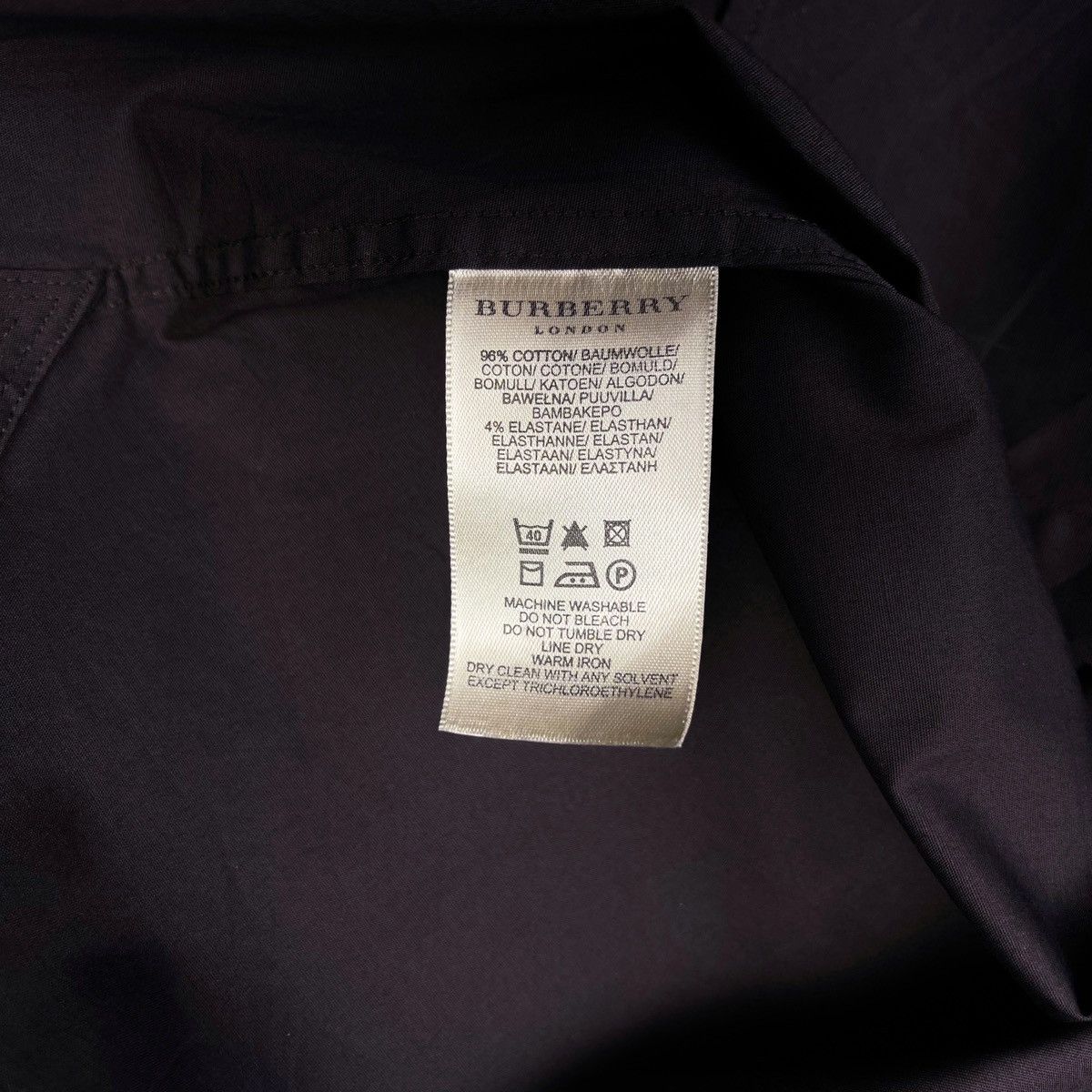 Burberry × Designer Burberry London Plain Brown Long Sleeve Button Up Shirt Size US L / EU 52-54 / 3 - 6 Thumbnail