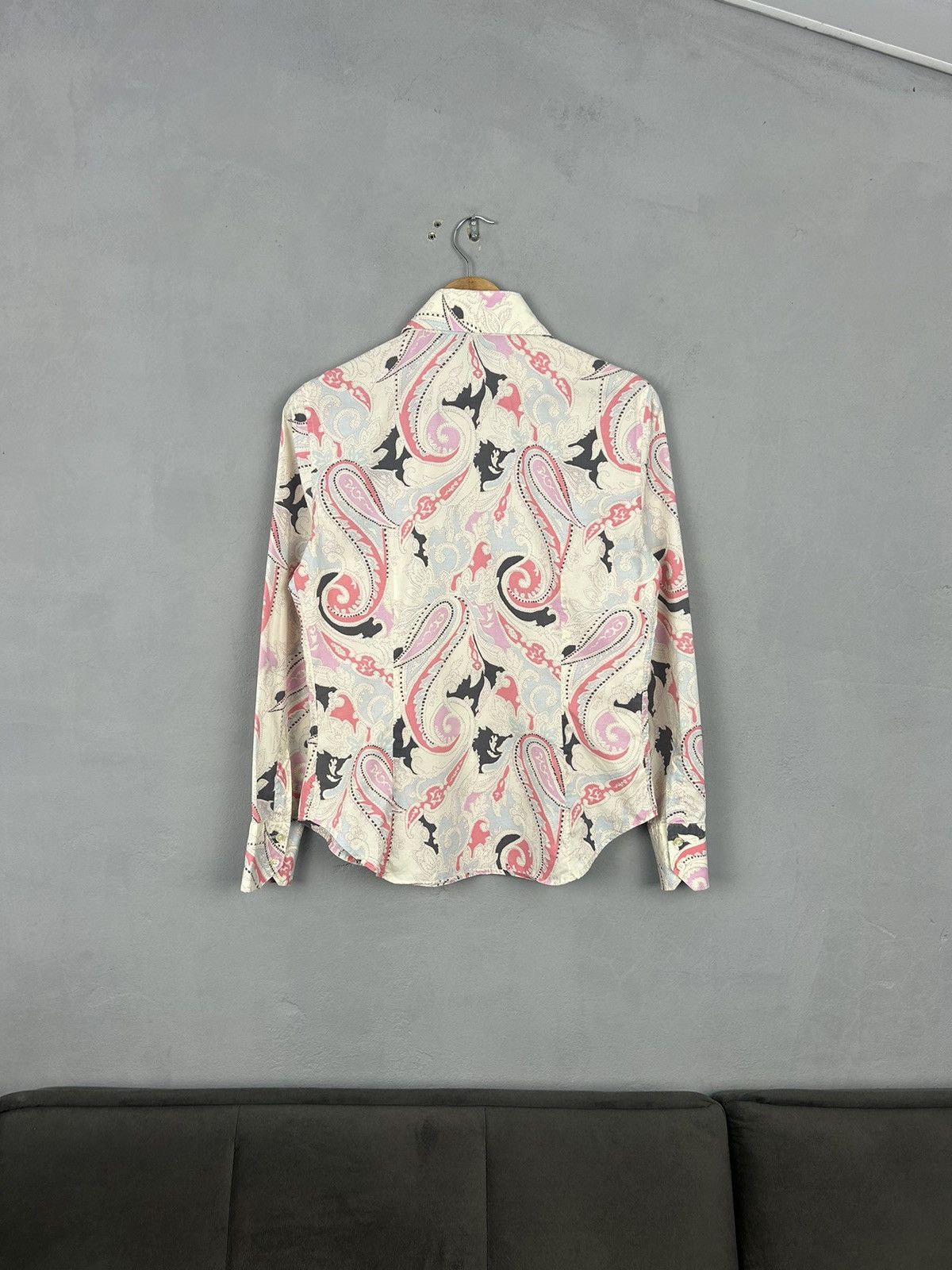 Etro Etro Milano Paisley Print Cotton Shirt Made in Italy Size L / US 10 / IT 46 - 6 Thumbnail