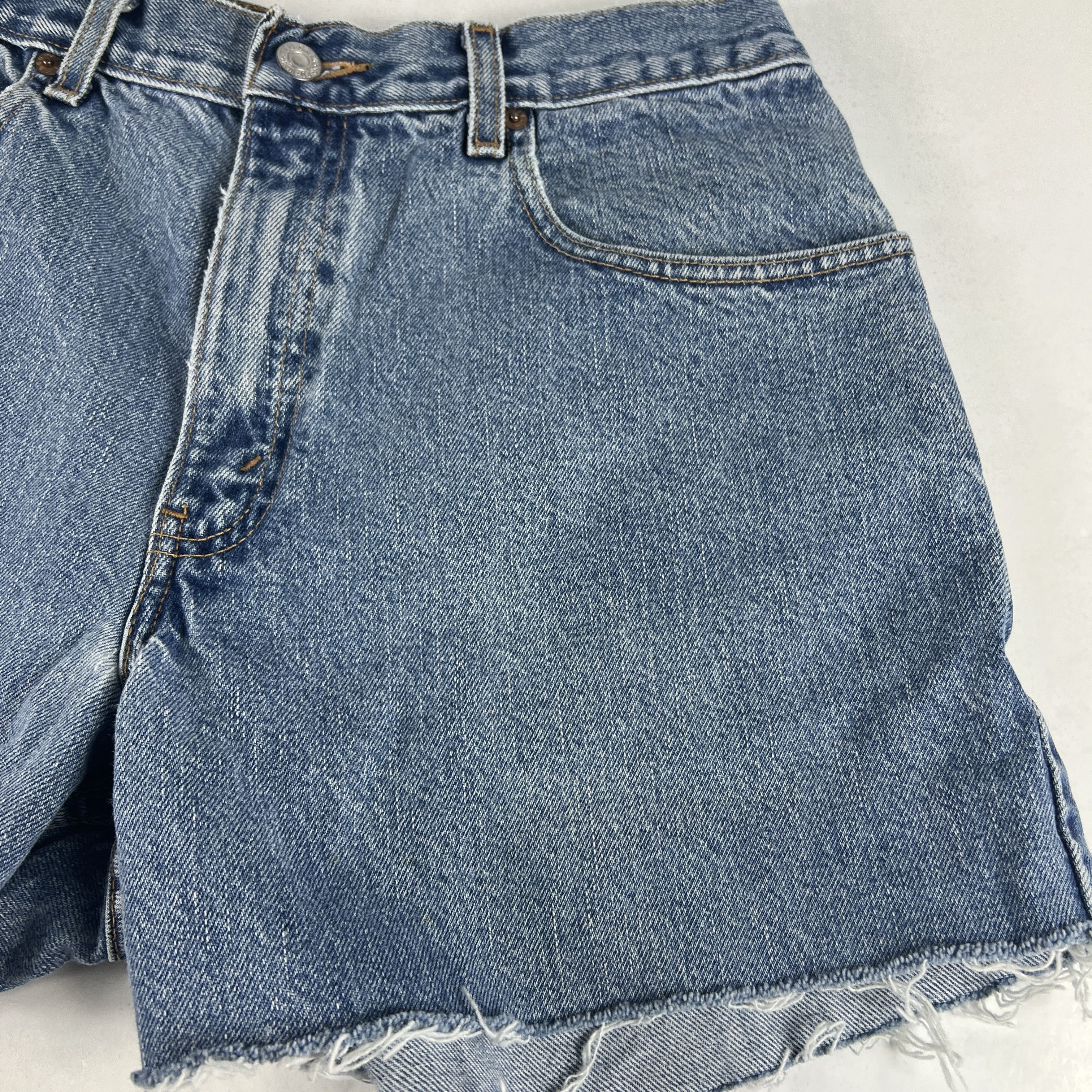 Levi's × Vintage Y2K Levi's Jeans Shorts 560 Loose Faded Cut Off Denim Jorts Size US 31 - 7 Thumbnail