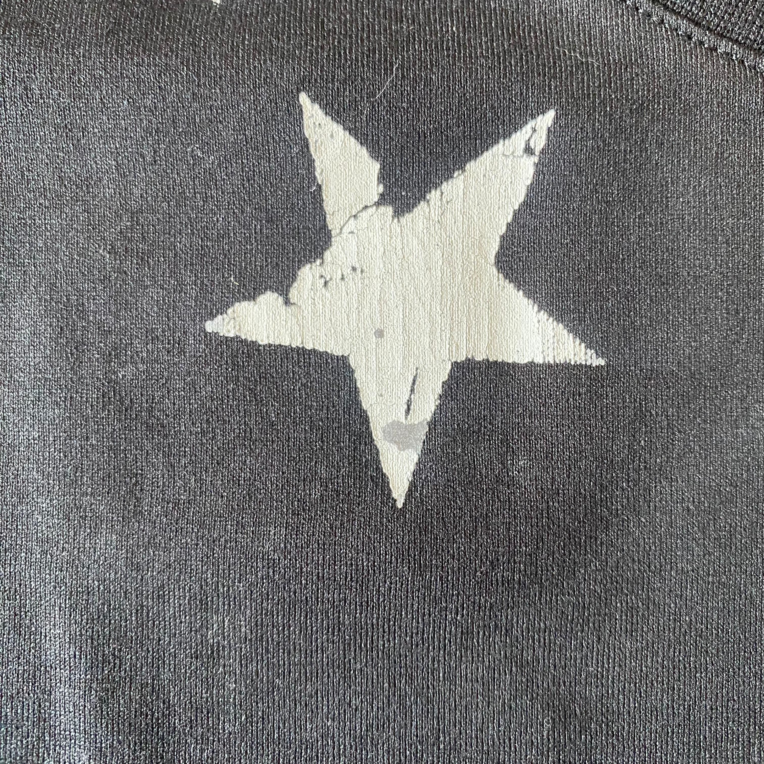 Givenchy Black and White Cracked Stars T-Shirt Size US XS / EU 42 / 0 - 5 Thumbnail