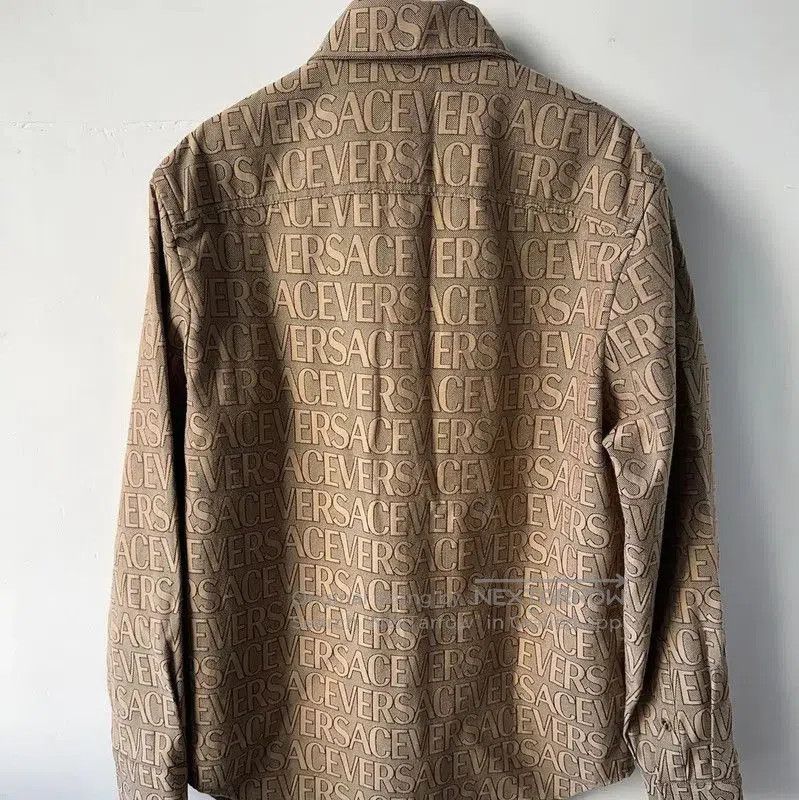 Versace Versace Men's Beige Cotton Jacket with Logo . Size US L / EU 52-54 / 3 - 2 Thumbnail