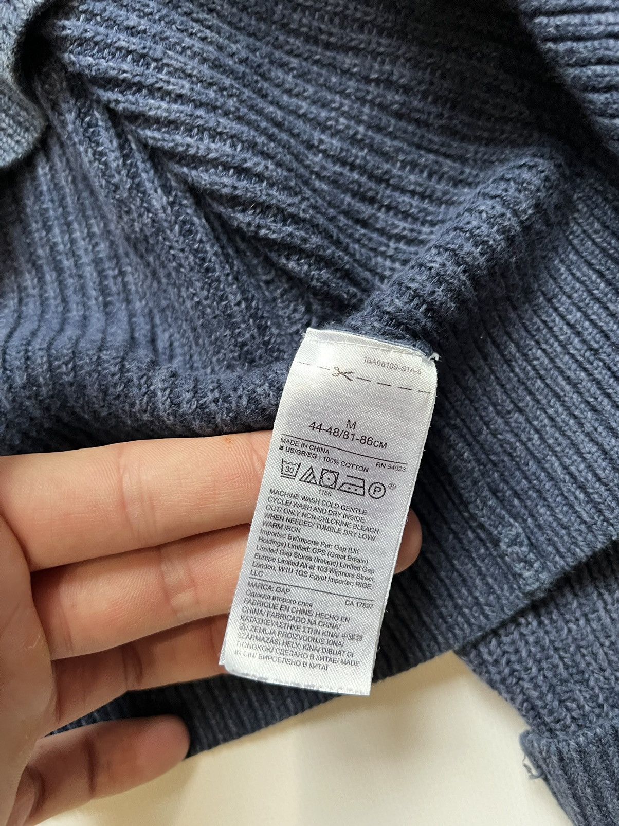 Gap Vintage GAP Knitted Sweater Navy Size US M / EU 48-50 / 2 - 6 Thumbnail