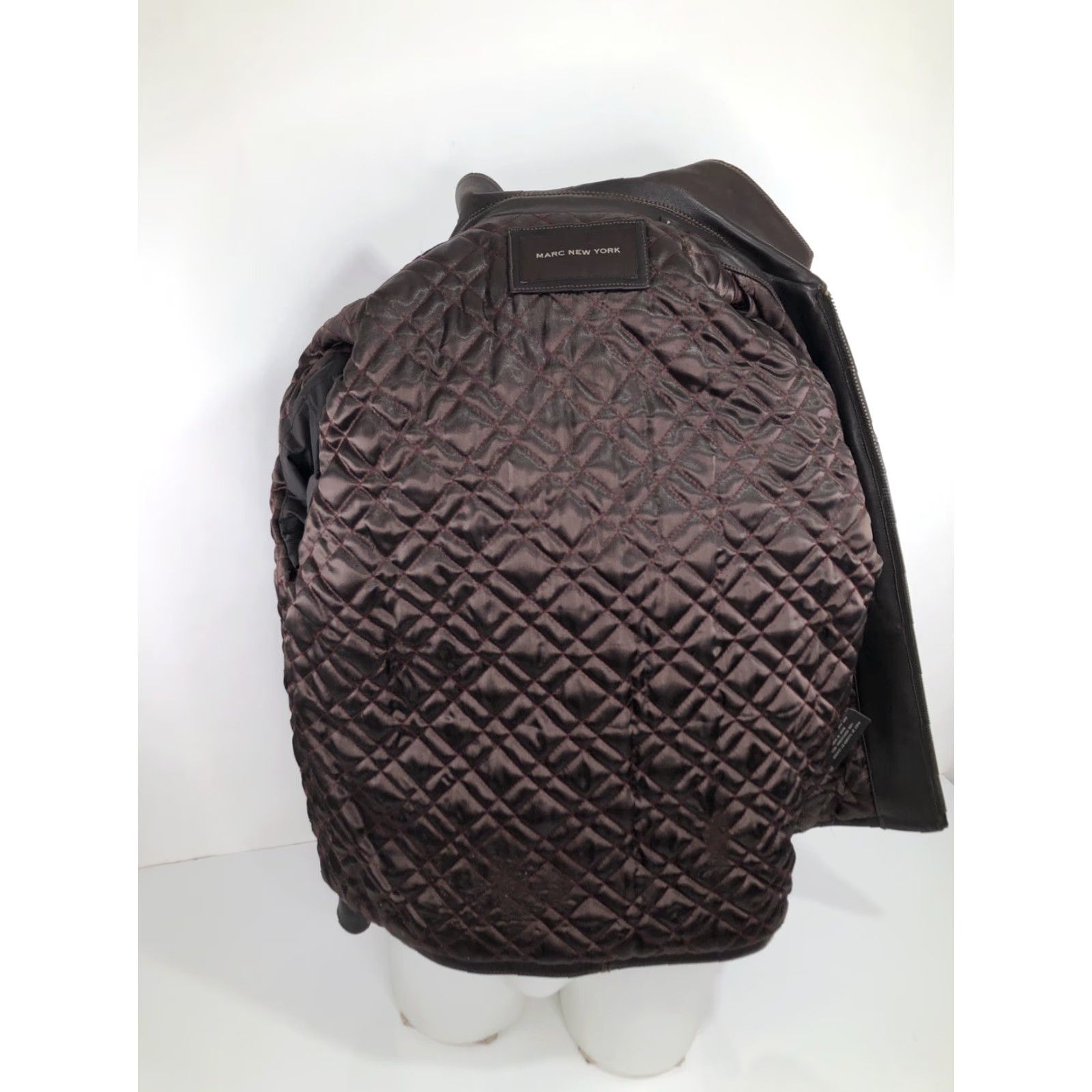 Vintage MARC NEW YORK Mens S LEATHER BOMBER FLIGHT Heavy Jacket EXCELLENT Brown Jacket Bomber Mens S Leather Size US S / EU 44-46 / 1 - 6 Thumbnail