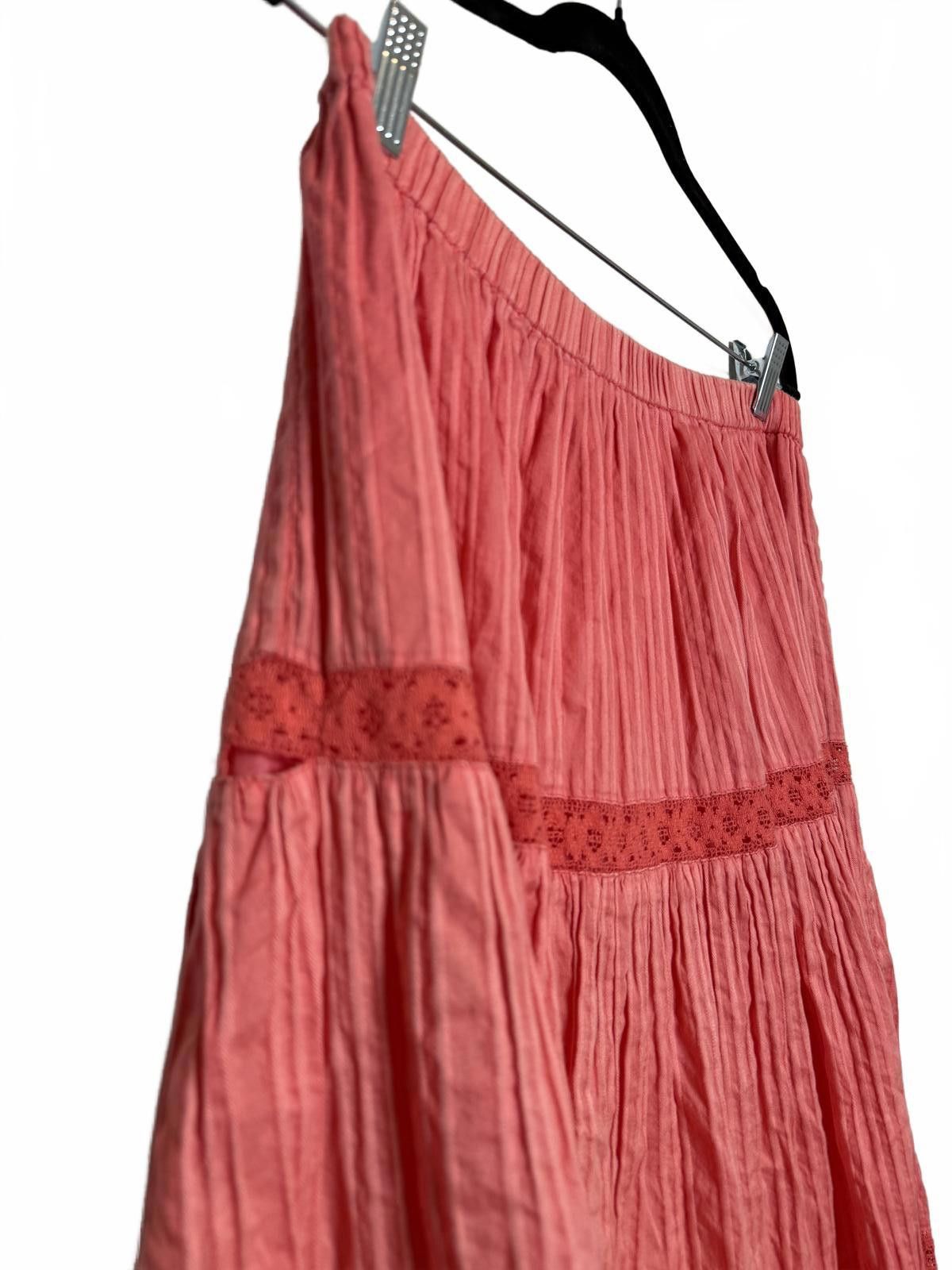 Other Y2K Tiered Peasant Fairy Pink Maxi Skirt Size 32" / US 10 / IT 46 - 2 Thumbnail