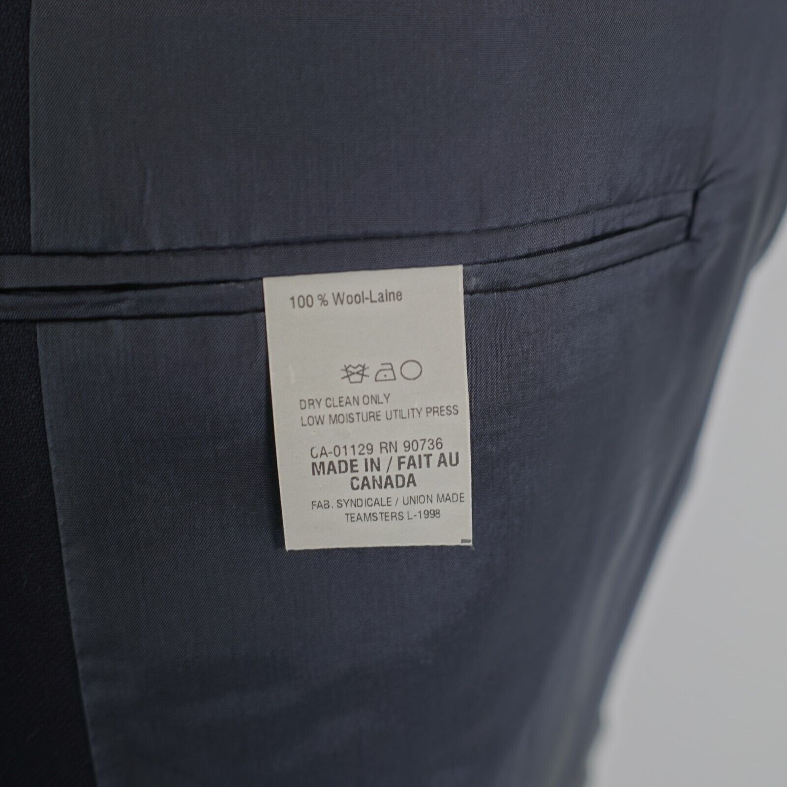 Lauren Ralph Lauren Lauren Ralph Lauren Wool Basketweave Blue Blazer 40R 2 Butto Size 40R - 8 Thumbnail