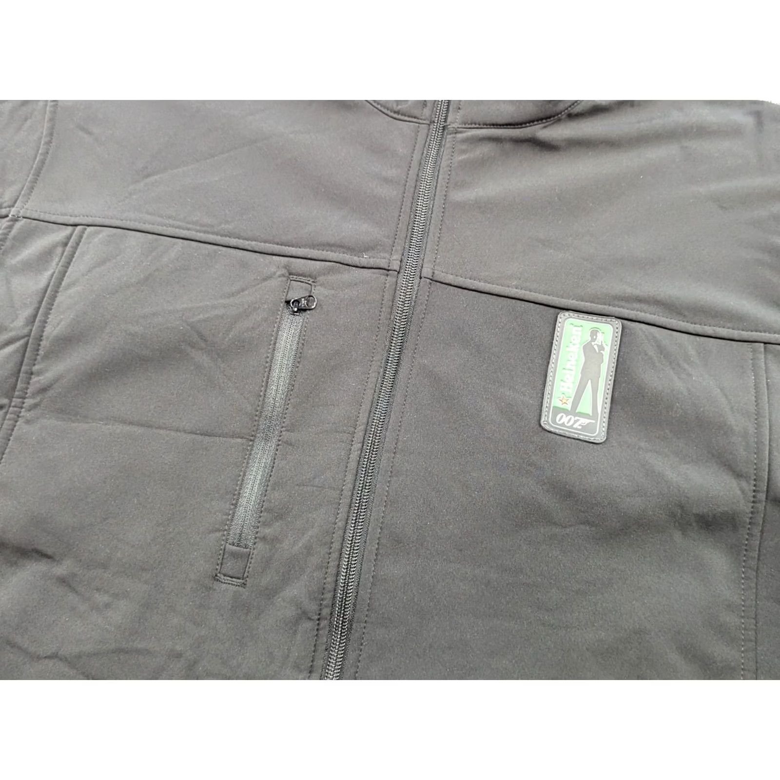 Port Authority Port Authority Heineken James Bond 007 Jacket Mens L Ful Zip Promo Black Softshell Track Jacket Quick Dry Mens Long Sleeve Midwest 90s? Size US L / EU 52-54 / 3 - 5 Thumbnail