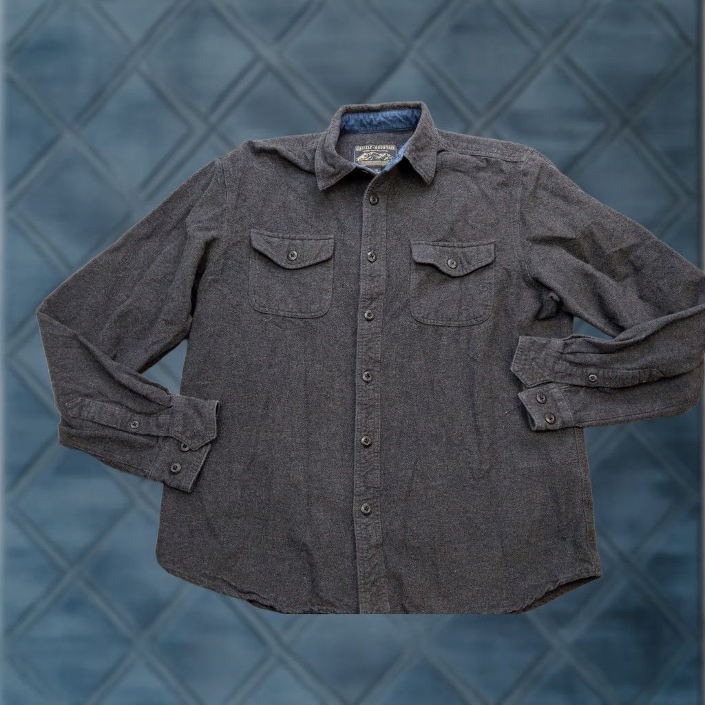 Vintage VINTAGE Grizzly Mountain Shirt Mens L Gray Flannel Chamios Deerskin Button Up Size US L / EU 52-54 / 3 - 1 Thumbnail