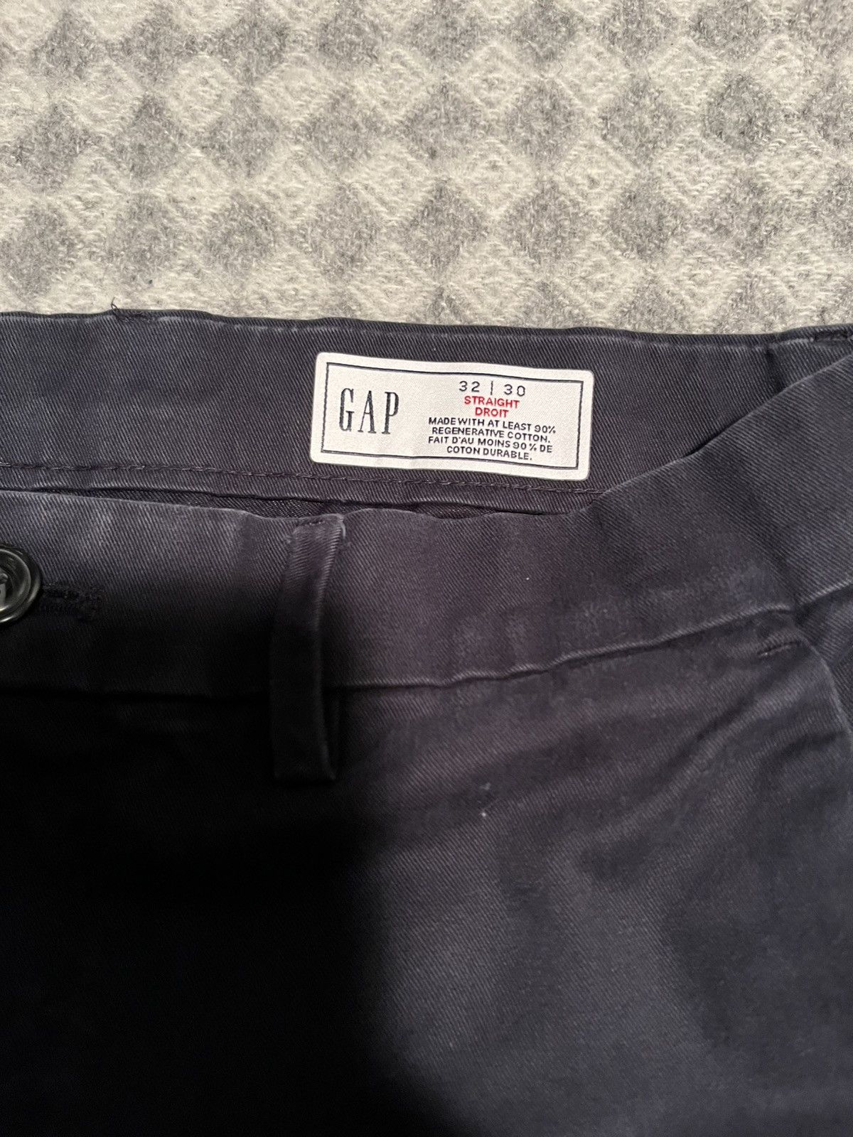 Gap Dark Navy Gap Mens Casual Cotton Pants Size US 32 / EU 48 - 3 Thumbnail