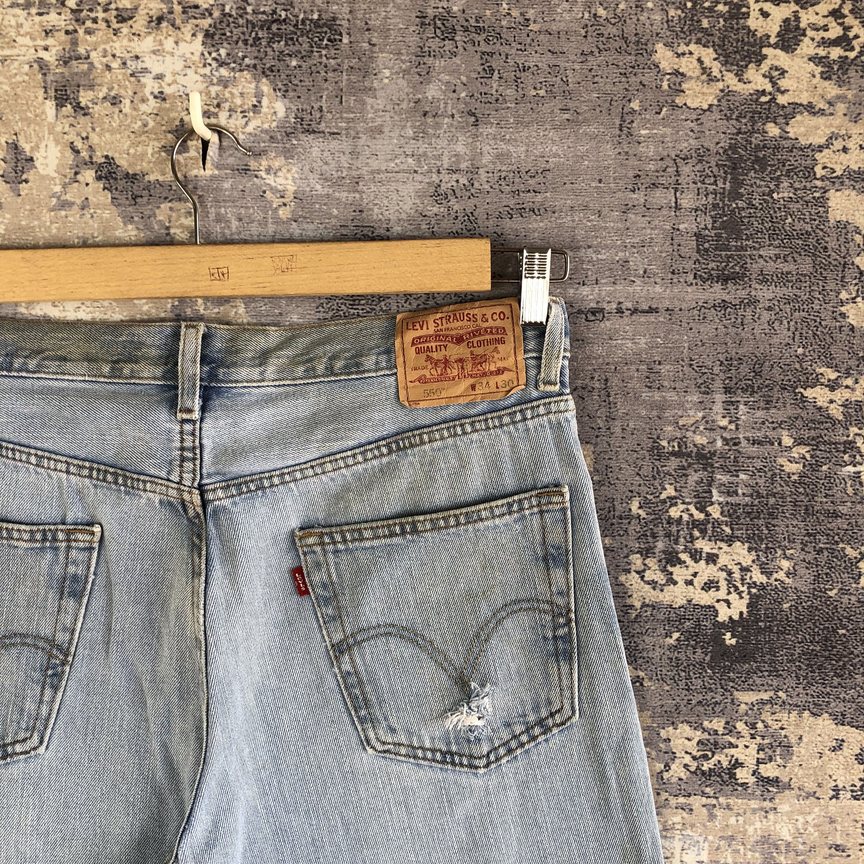 Levi's Vintage Y2K Dirty Levis Distressed Jeans Levi's Faded Denim Size US 34 / EU 50 - 5 Thumbnail