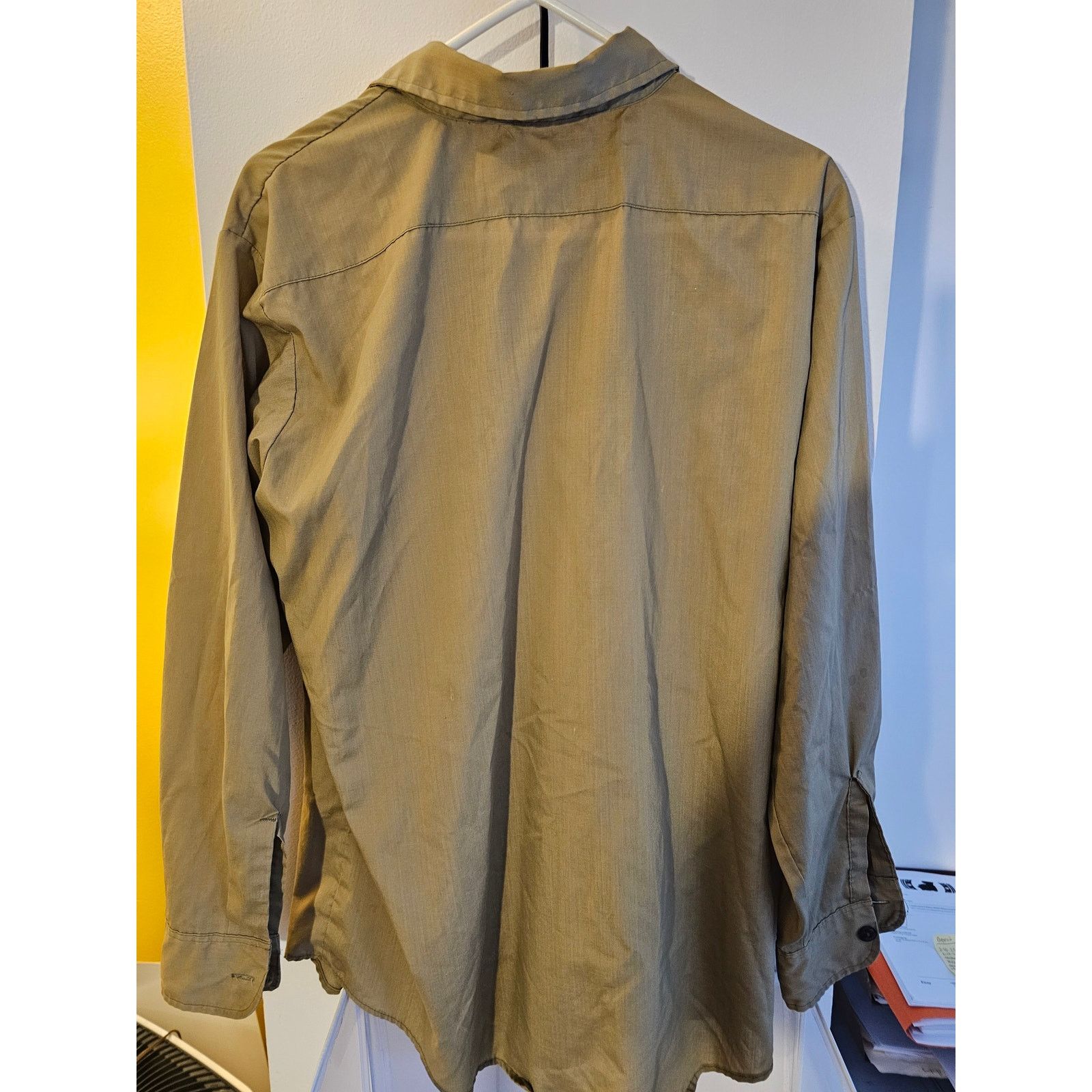 Other BSA Official Shirt -Men's Size L-Green Button Up Long Sleeve Size US L / EU 52-54 / 3 - 3 Thumbnail