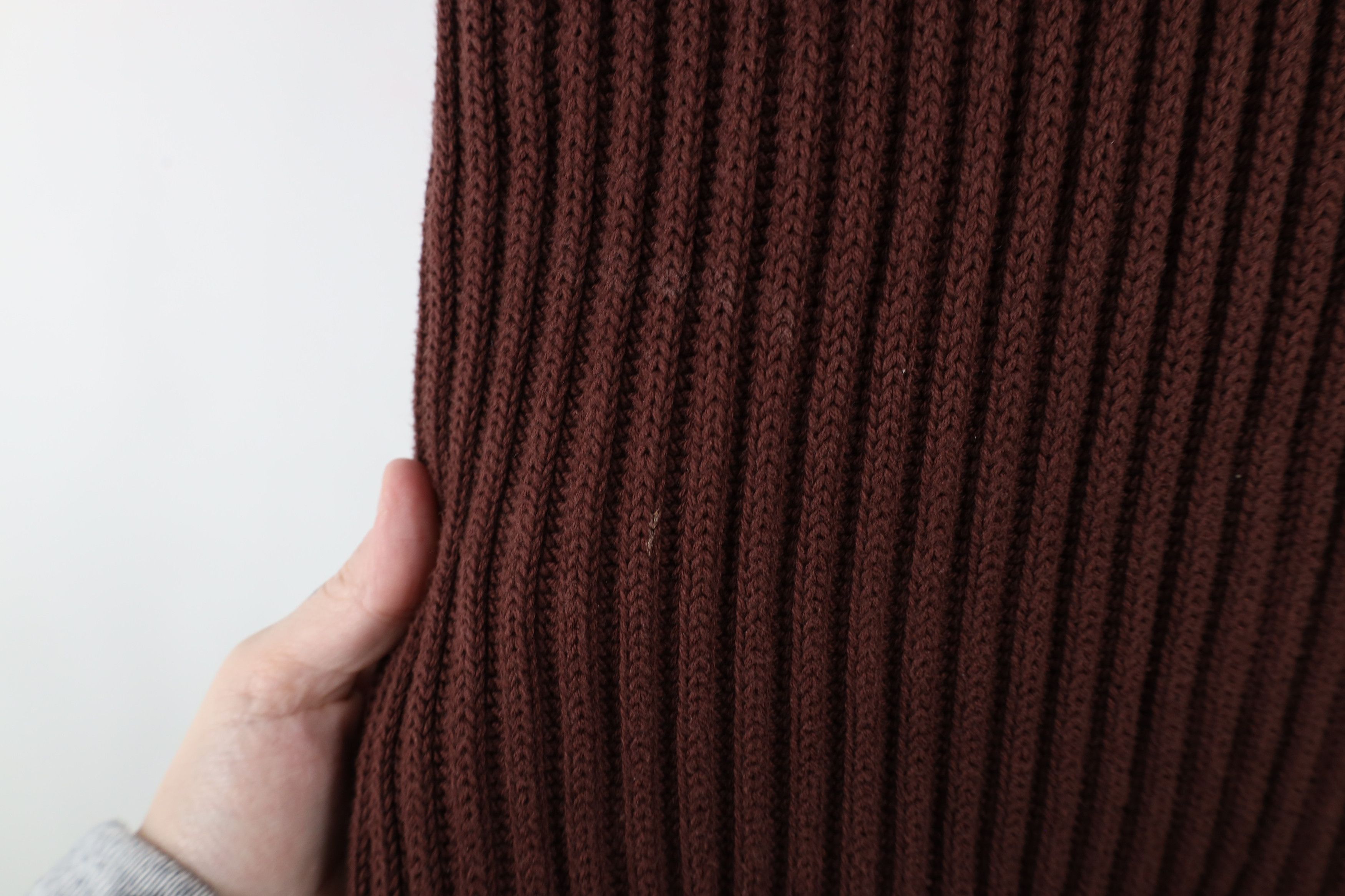 L.L. Bean × Vintage Vintage LL Bean Chunky Ribbed Knit Full Zip Sweater Burgundy Size US XXL / EU 58 / 5 - 5 Thumbnail