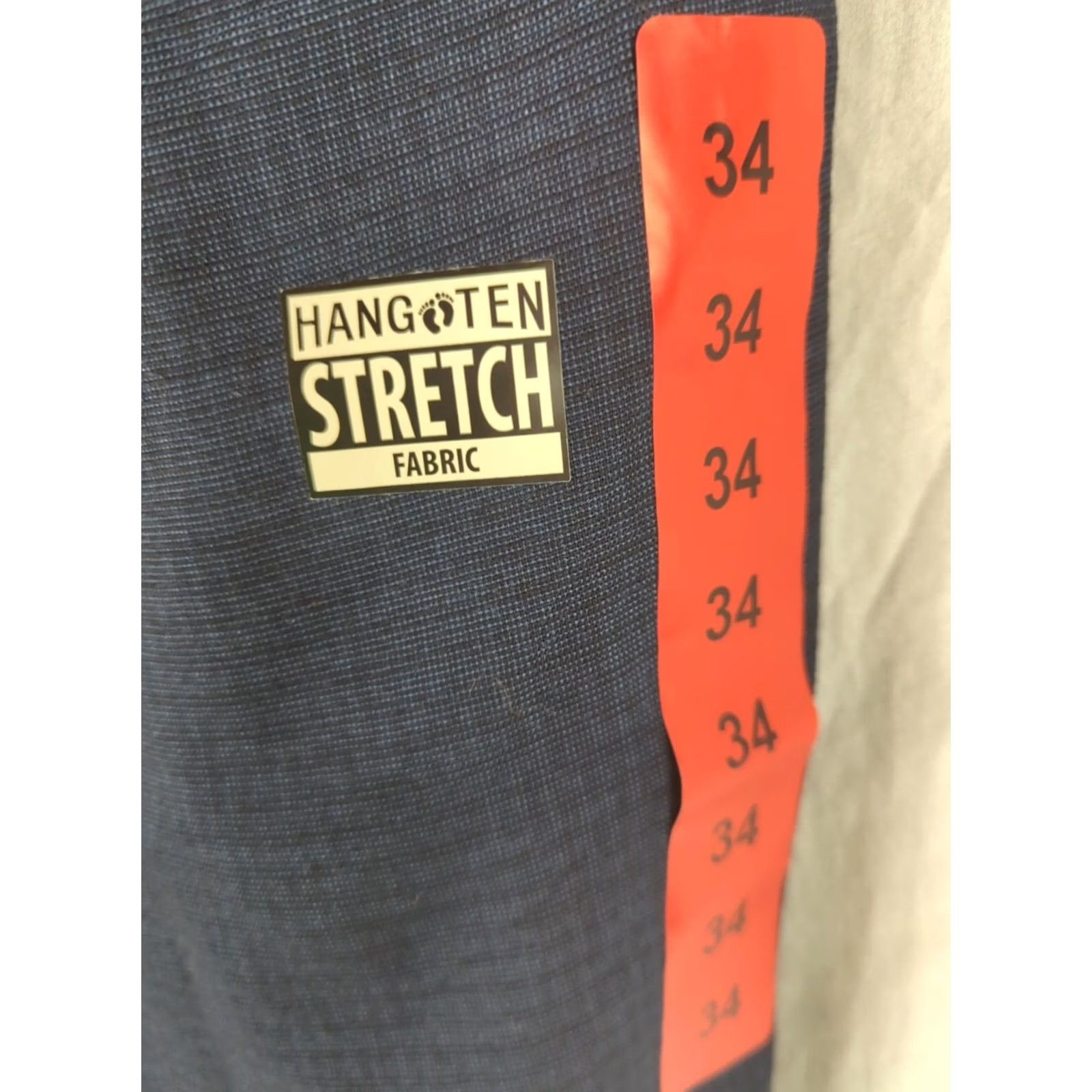 Hang Ten Hang Ten Mens Walk Shorts Regular 34 Dark Blue Stretch Polyester NWT Nautical Striped Lightweight Zip Pocket Casual Shorts Boys? Size US 34 / EU 50 - 6 Thumbnail
