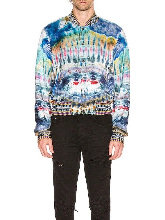 Amiri Amiri Tie Dye Bomber with Embroidered Cuffs Size US M / EU 48-50 / 2 - 1 Thumbnail