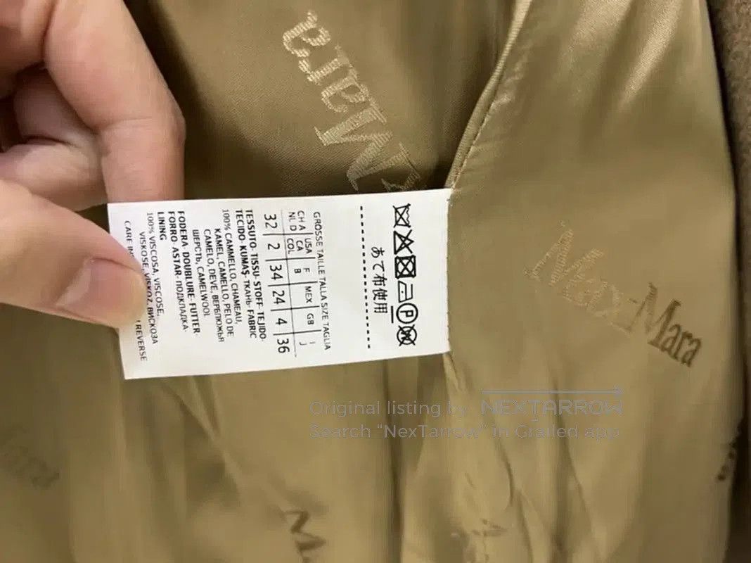MaxMara Beige Wool Women's Coat .