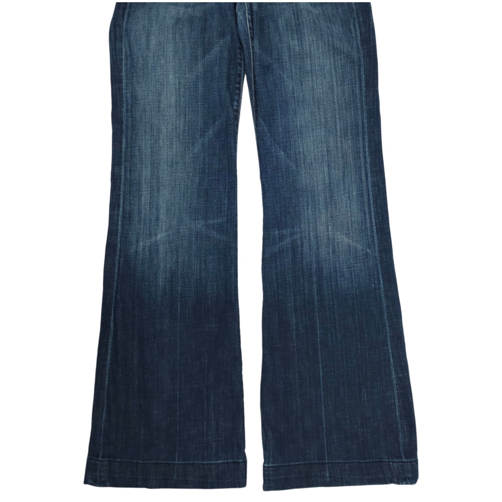 7 For All Mankind 7 For All Mankind Dojo Jeans 29 Dark Wash Wide Leg Flare Size 31" - 12 Thumbnail