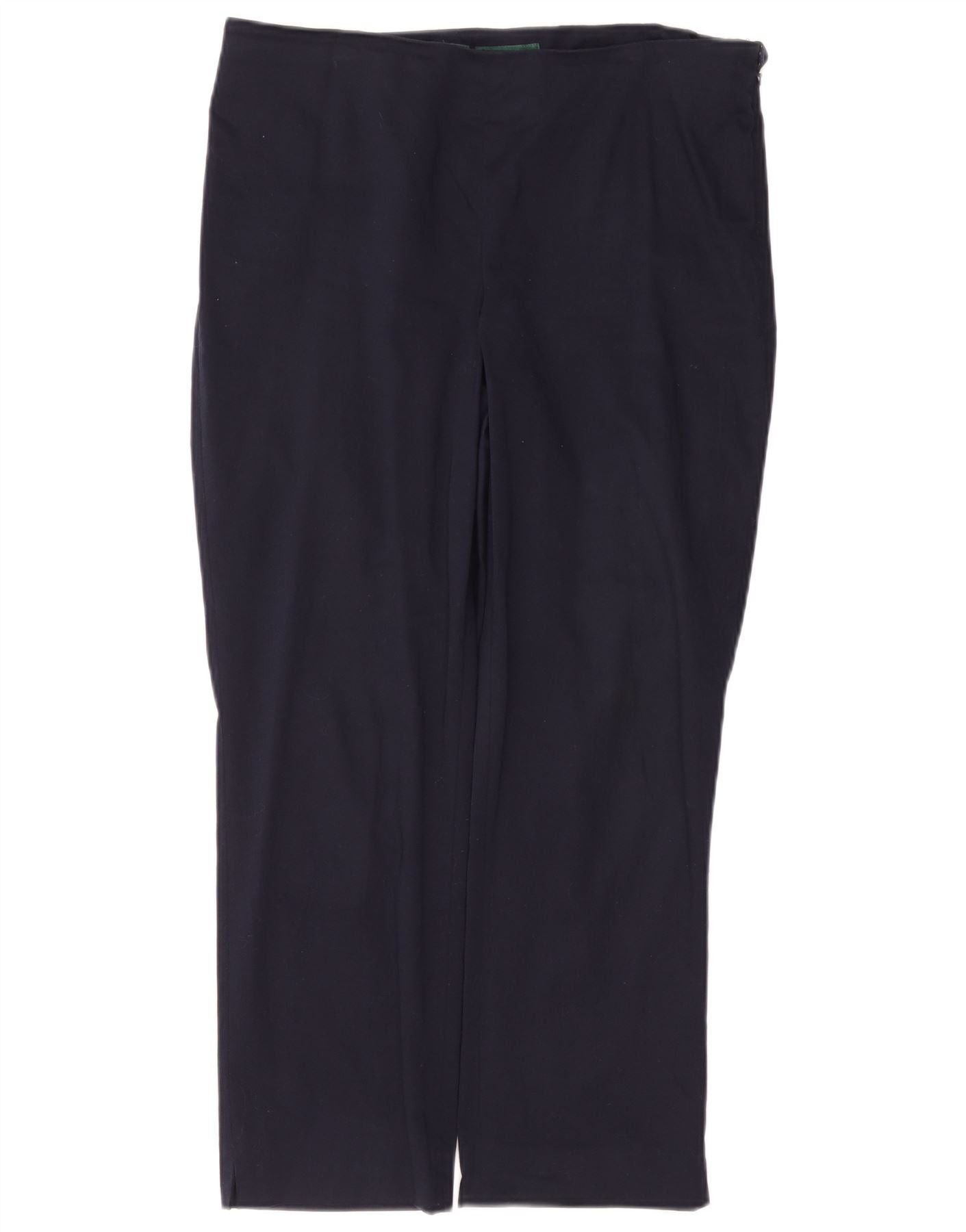 Ralph Lauren Womens Straight Casual Trousers US 12 Large W34 L26 Navy Blu Size 30" / US 8 / IT 44 - 1 Thumbnail