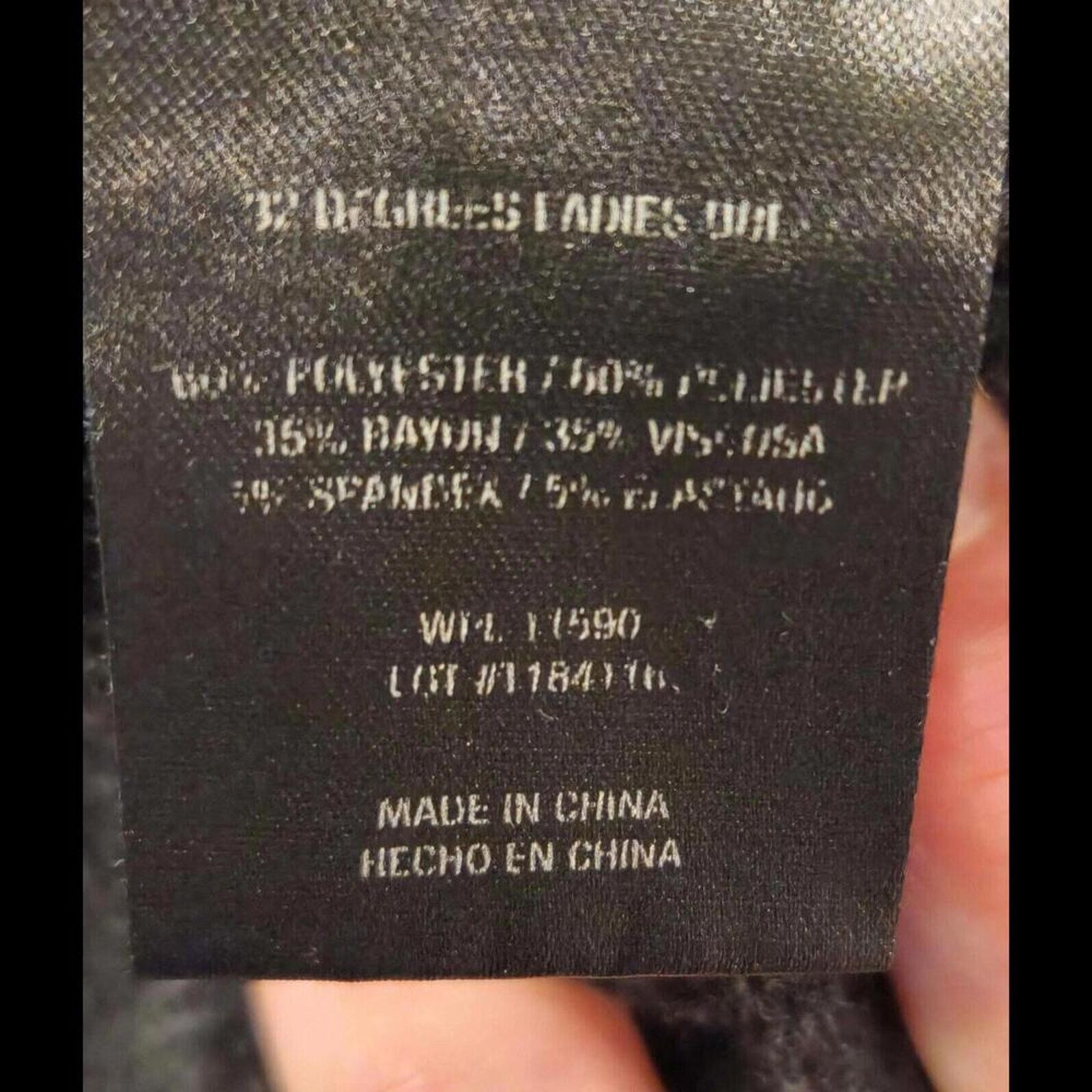 Other 32 DEGREES COOL Size Large Women's Stretch Charcoal Dress Size L / US 10 / IT 46 - 10 Thumbnail