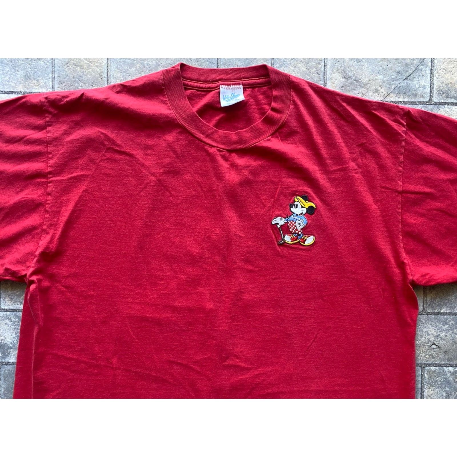 Velva Sheen VINTAGE Velva Sheen Disney T-Shirt Red Mens XL Short Sleeve Mickey Mouse 80s Cartoon Golfing Size US XL / EU 56 / 4 - 5 Thumbnail
