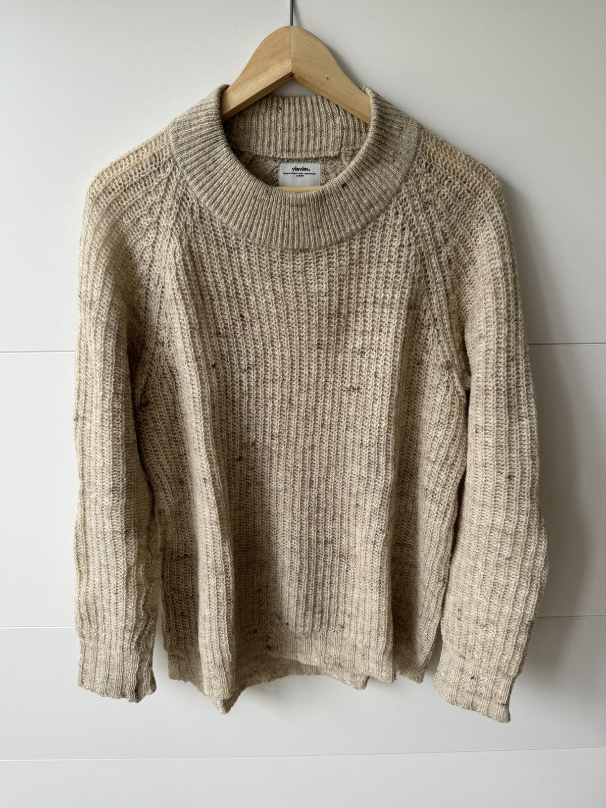 image of Visvim Turtleneck Sweater In Beige (Fw12), Men's (Size Medium)