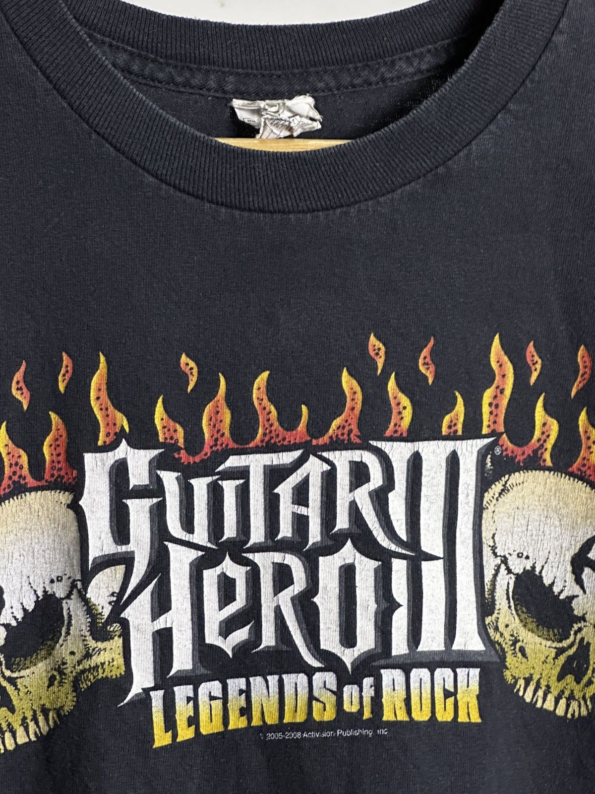 Band Tees × Playstation × Vintage 00’s Guitar Hero 3 Video Game Flame Skull Sleeveless Tshirt Size US M / EU 48-50 / 2 - 5 Thumbnail