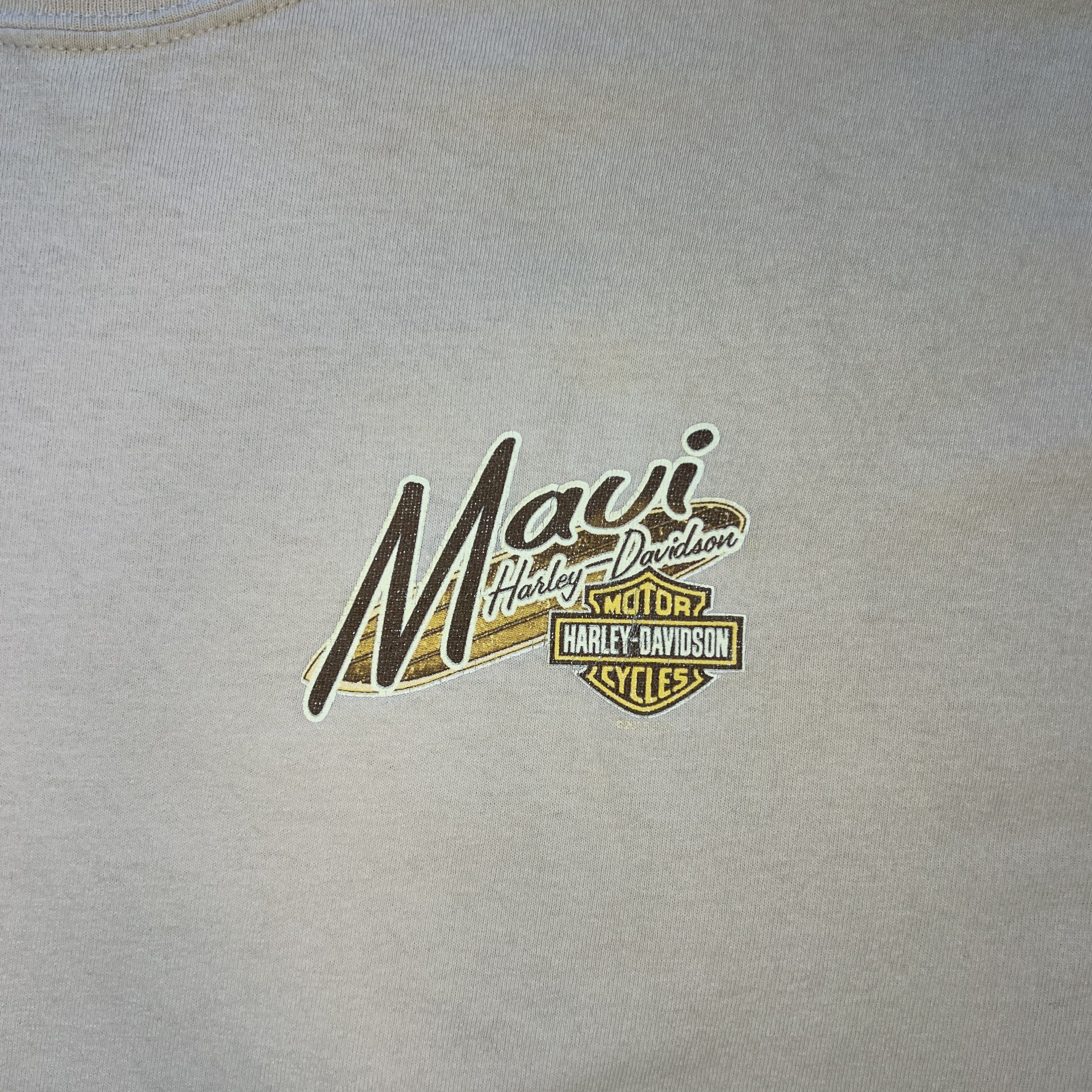 Harley Davidson Vintage Maui Harley Davidson T-Shirt | 3XL Size US XXL / EU 58 / 5 - 5 Thumbnail