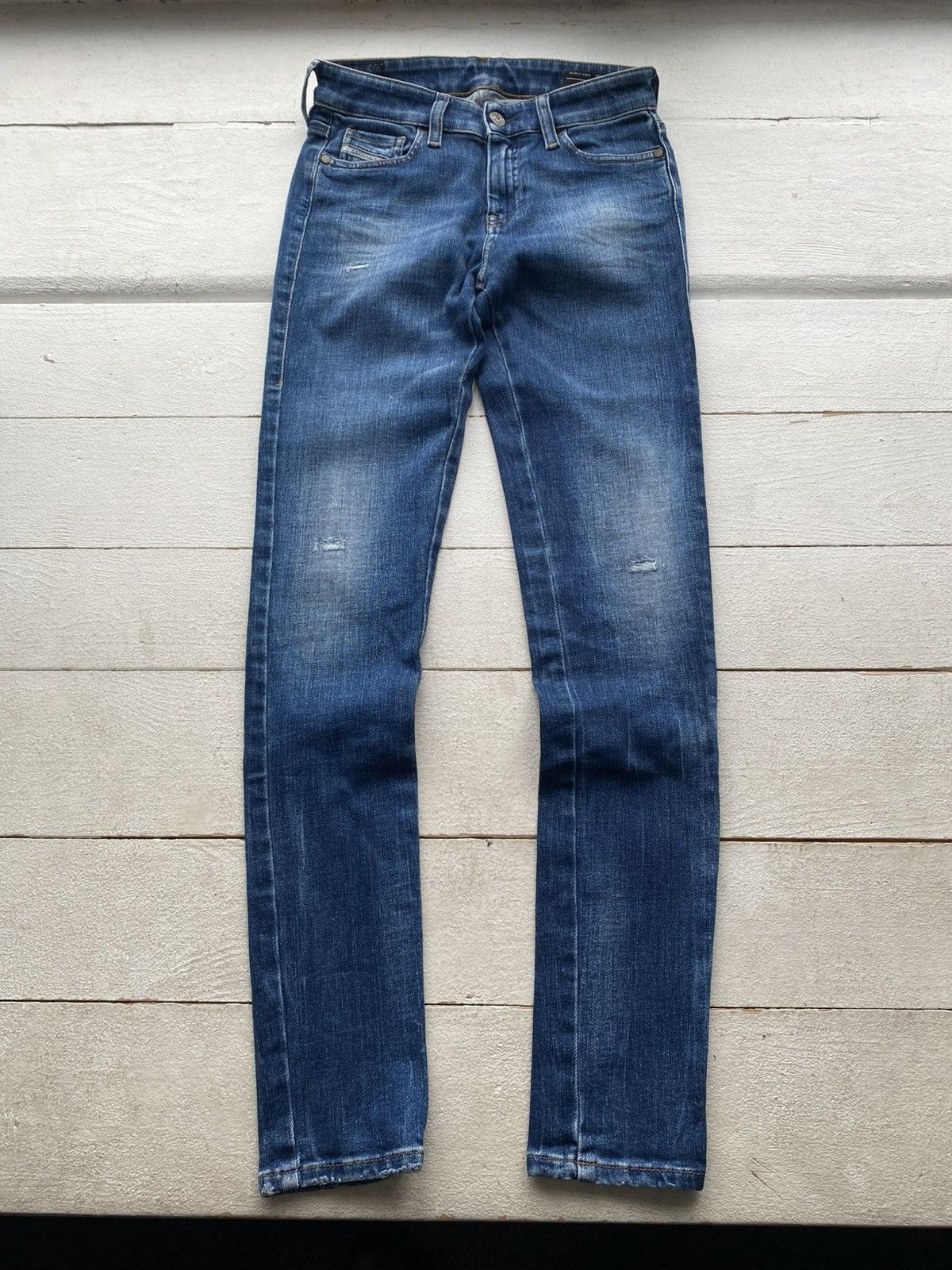 Diesel Luxury 00s Y2K Diesel Slandy Super Skinny Stretch Jeans Size 27" / US 4 / IT 40 - 1 Thumbnail