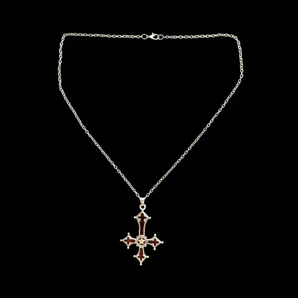 Japanese Brand Gothic Skeleton Cross Necklace Size ONE SIZE - 3 Thumbnail