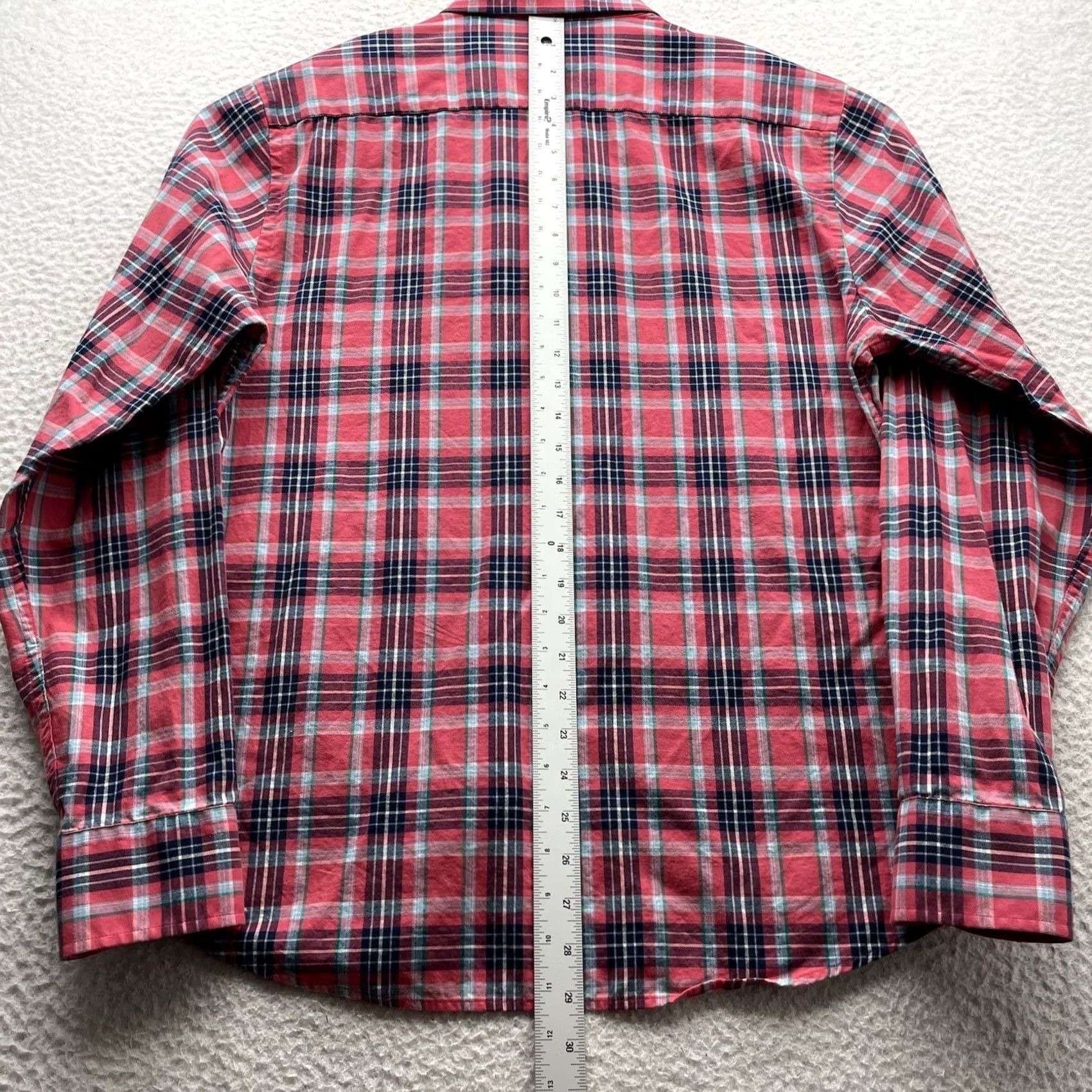 UNTUCKit UNTUCKit Shirt Mens Large Slim Fit Plaid Button-Up Casual Poplin Cotton Multicolor Red Blue Green 90s Preppy Collared Long Sleeve Size US L / EU 52-54 / 3 - 6 Thumbnail