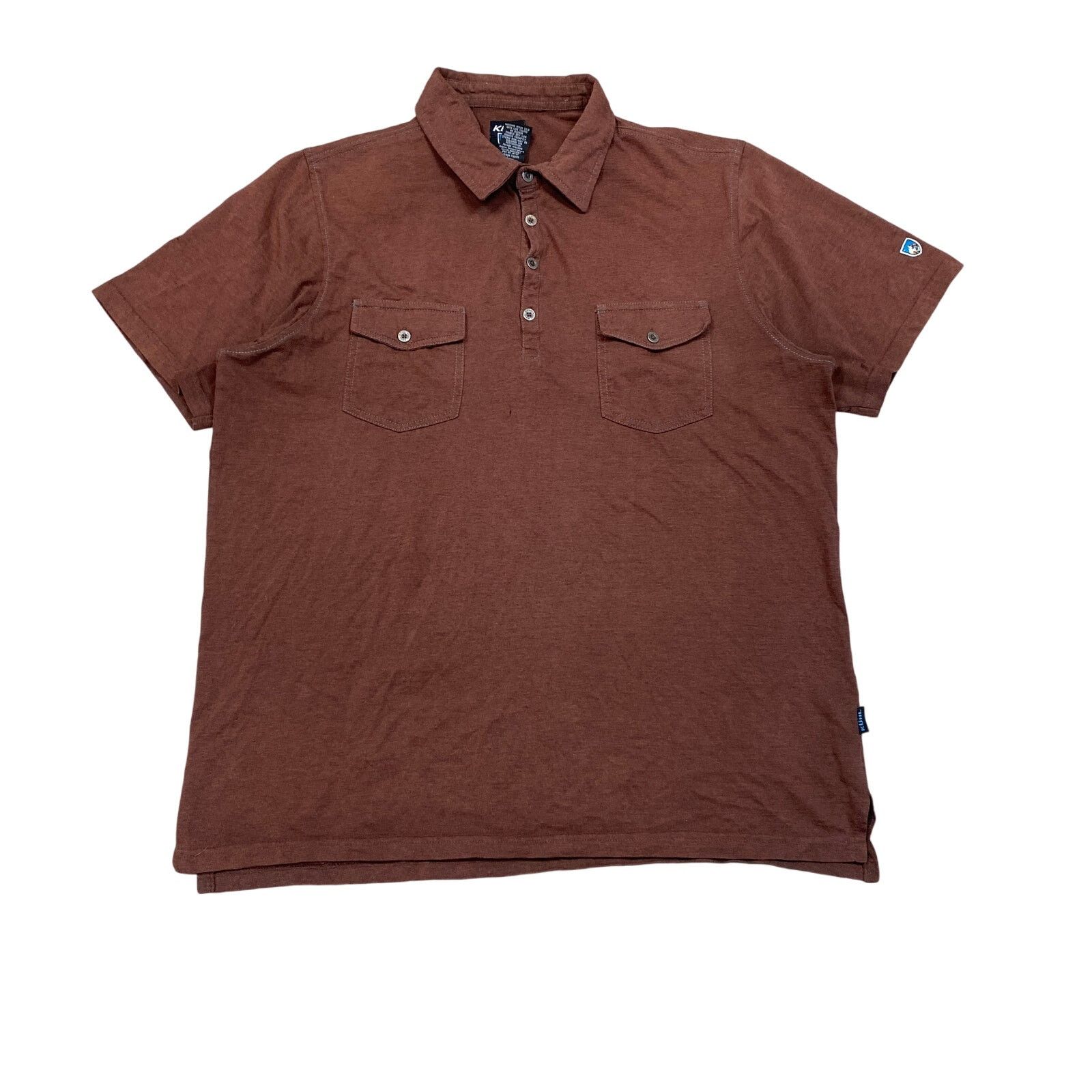 Kuhl Kuhl Double Pocket Polo Shirt Large Outdoor Hiking Gorpcore Size US L / EU 52-54 / 3 - 1 Thumbnail