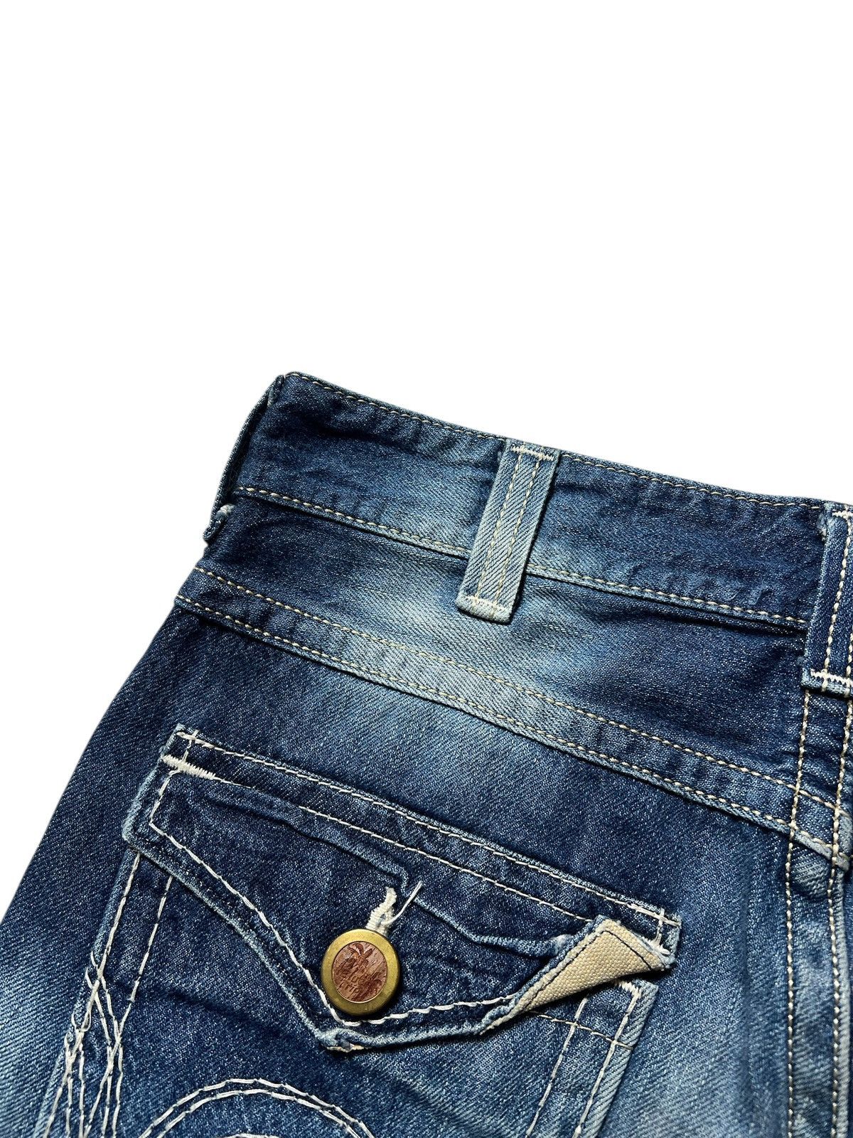 Edwin Edwin Blue Trip Destroyed Lgb Style Distressed Flared Pants Size US 32 / EU 48 - 14 Thumbnail