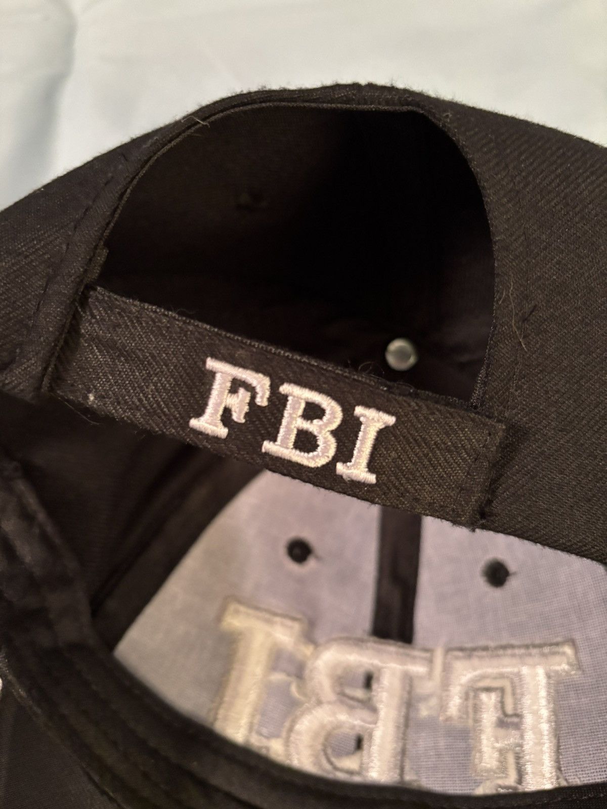 Vintage FBI Embroidered Hat Logo Washington DC USA Adjustable Strap Size ONE SIZE - 5 Thumbnail