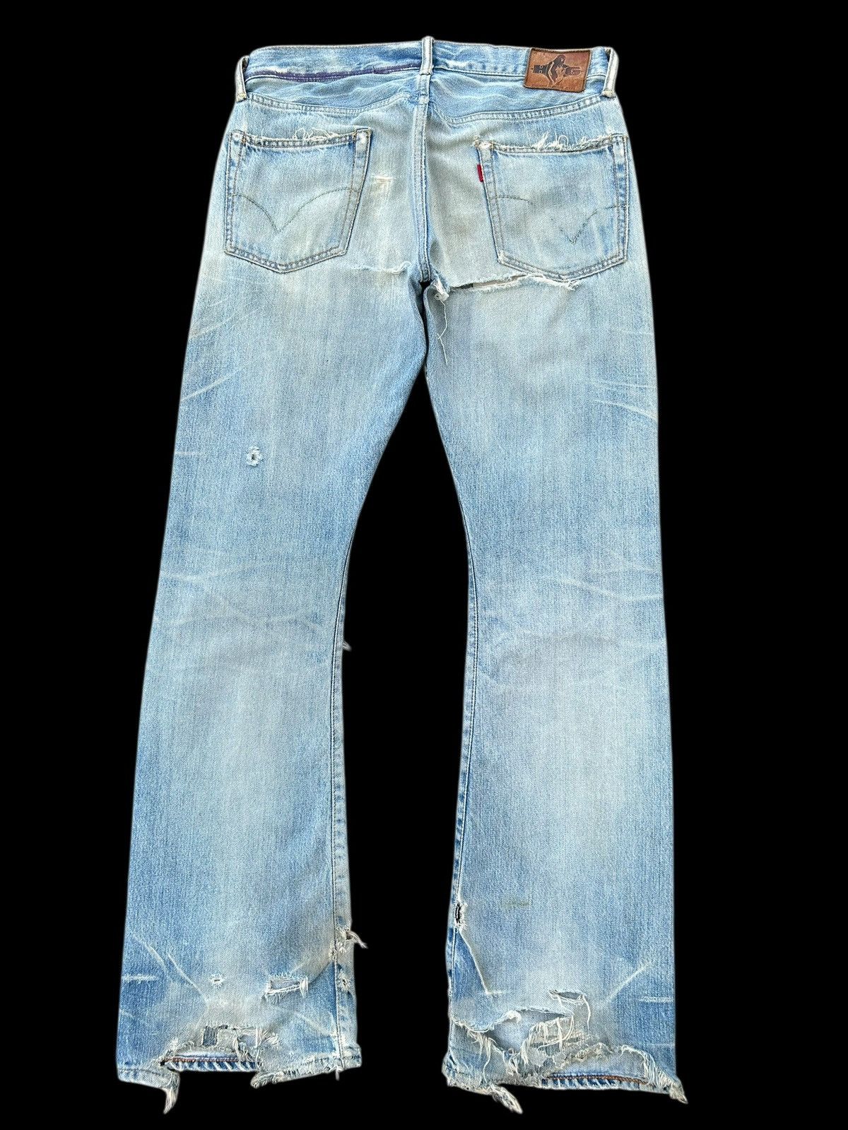 Hysteric Glamour Thrashed Vintage Hysteric Glamour Selvedge Flare Denim Jeans Size US 32 / EU 48 - 2 Thumbnail